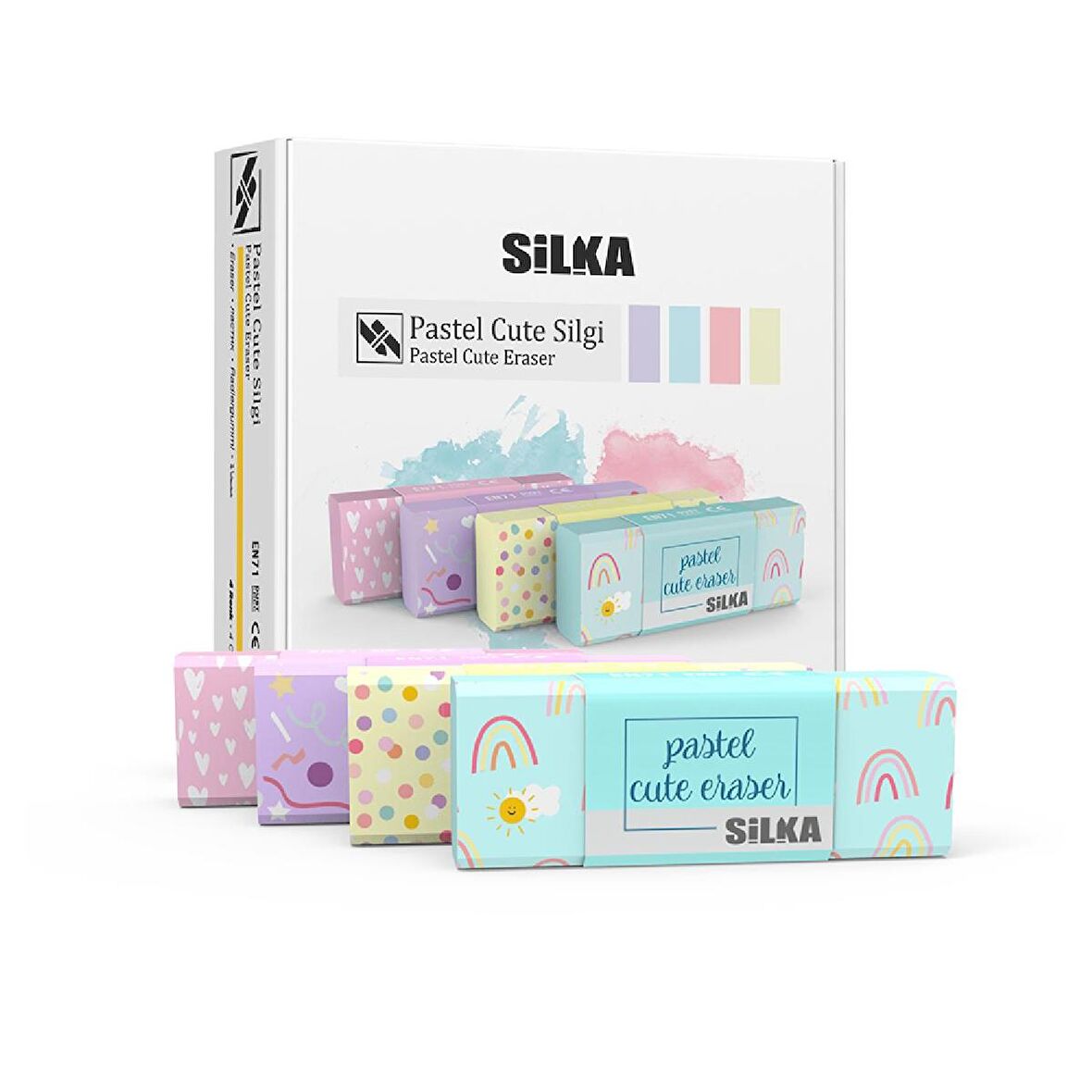 Silka Pastel Cute Silgi Büyük Boy 20 Adet (ART-1021)