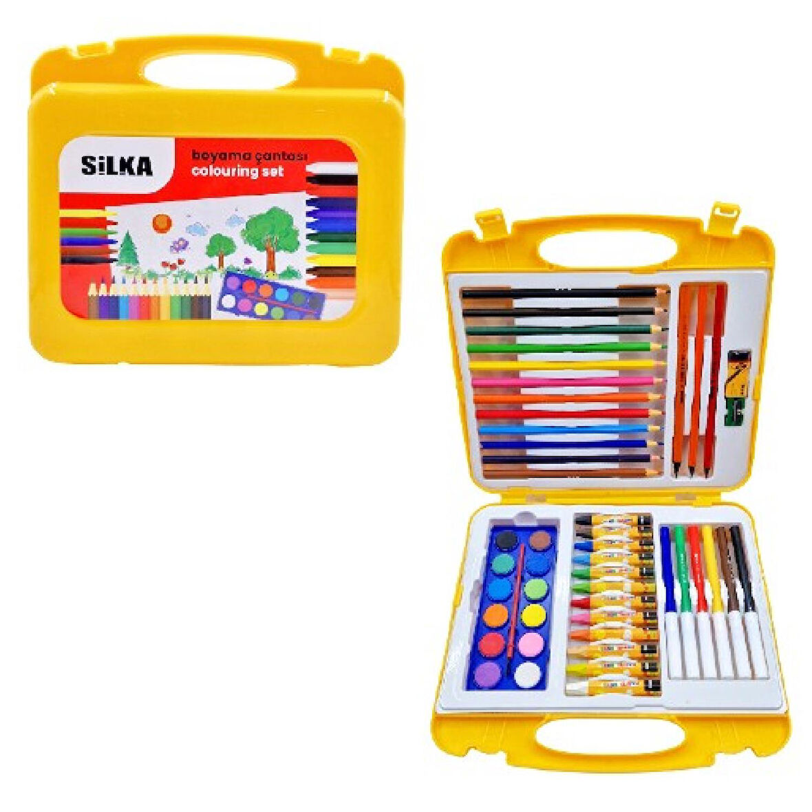 Silka Okul Boyama Çantası Seti (ART.1222)
