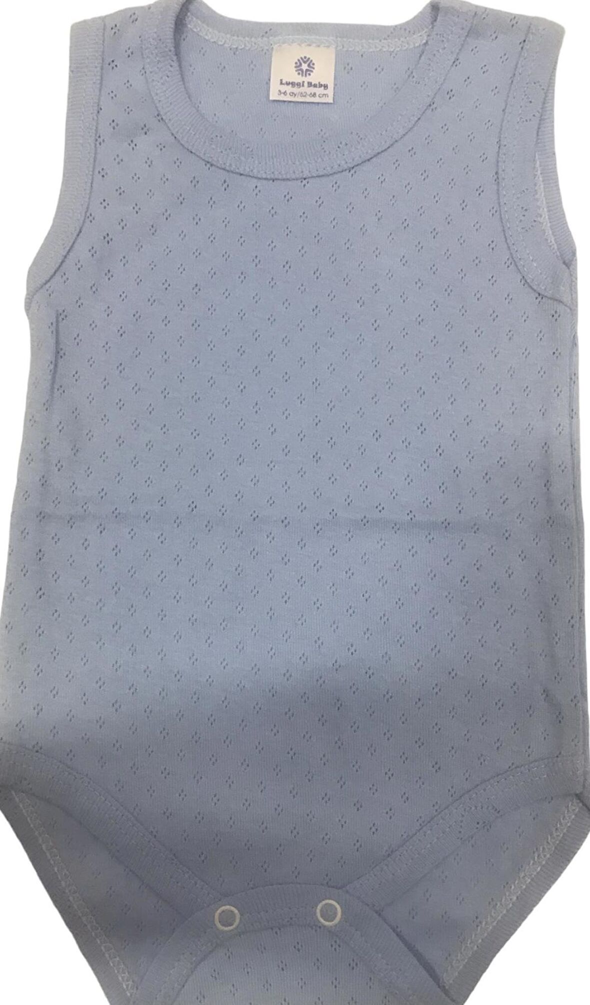 Luggi Baby Atlet Body Jakarlı Mavi Noktalı