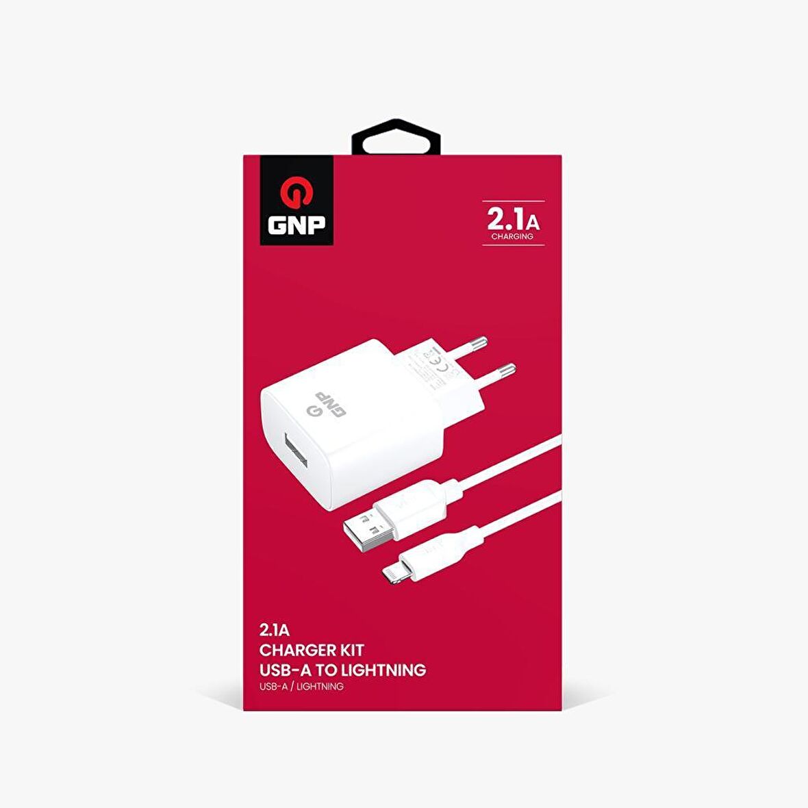 Gnp 2.1A Adaptör + Lightning 1M Usb Kablo Beyaz (Resmi Distribütör Garantili)