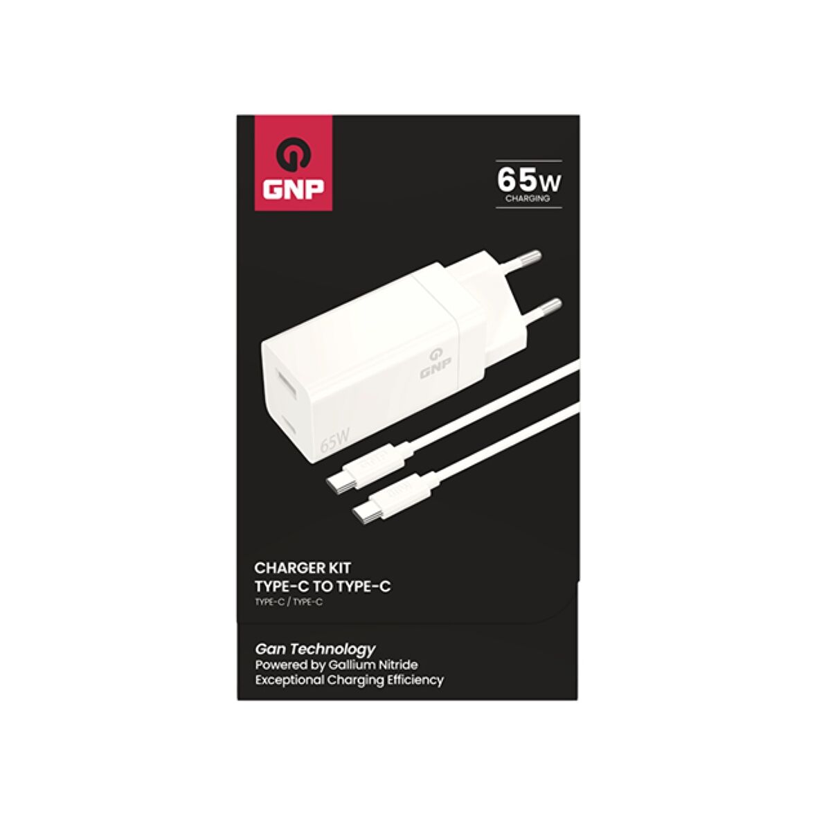 GNP 65W GAN Şarj Adaptörü ve Type-C Kablo