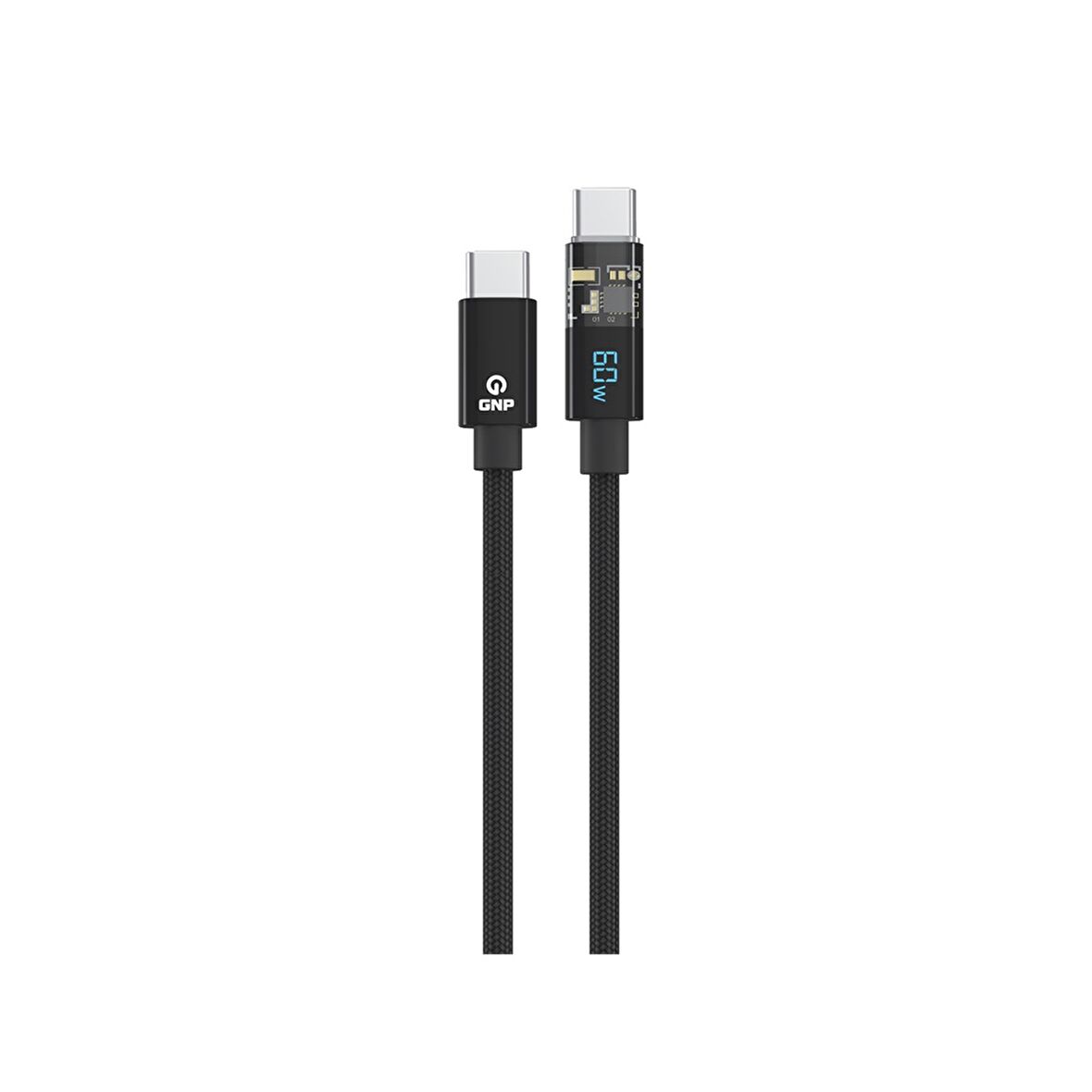 GNP Led Ekran Kablo TYPE-C To Type-C 1.2 Metre Siyah