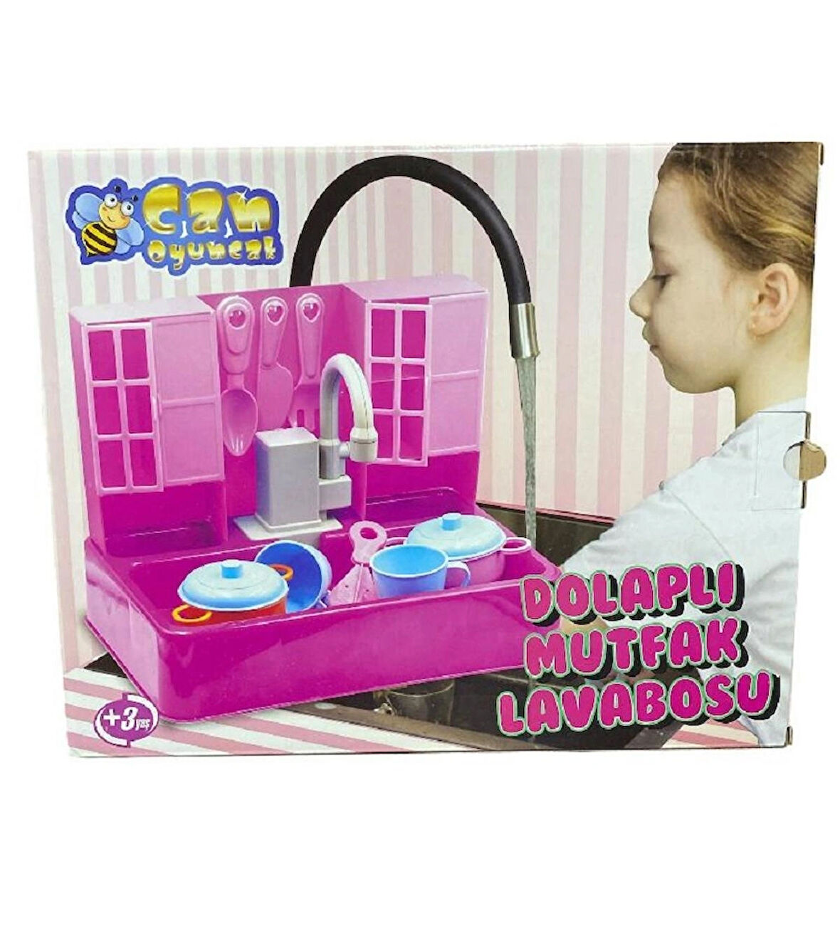 Dolaplı Pilli Su Akıtan Mutfak Lavabosu 0218