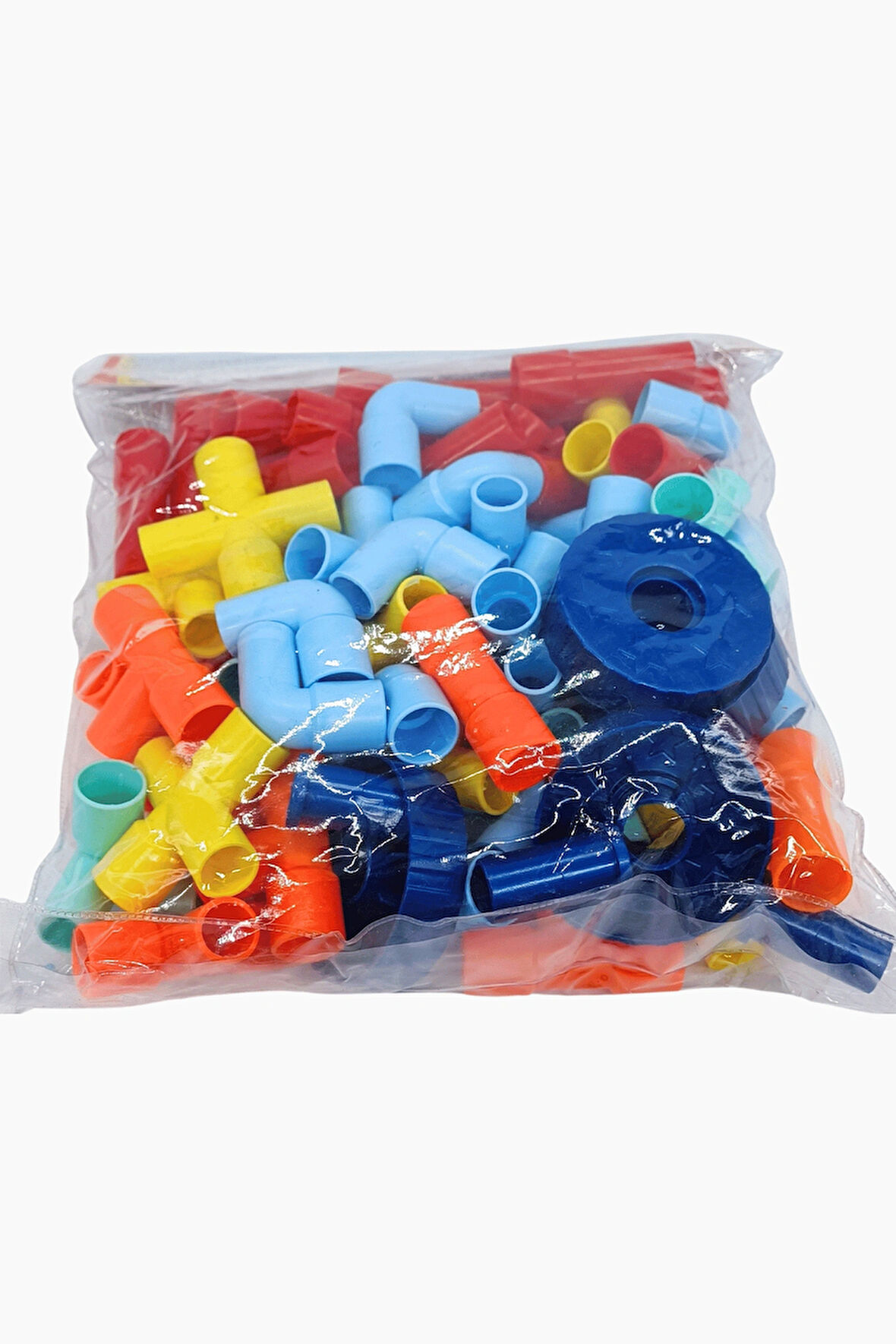 Can Oyuncak 72 Parça Poşetli Boru Bloklar Seti Eğitci Oyuncak HC1025