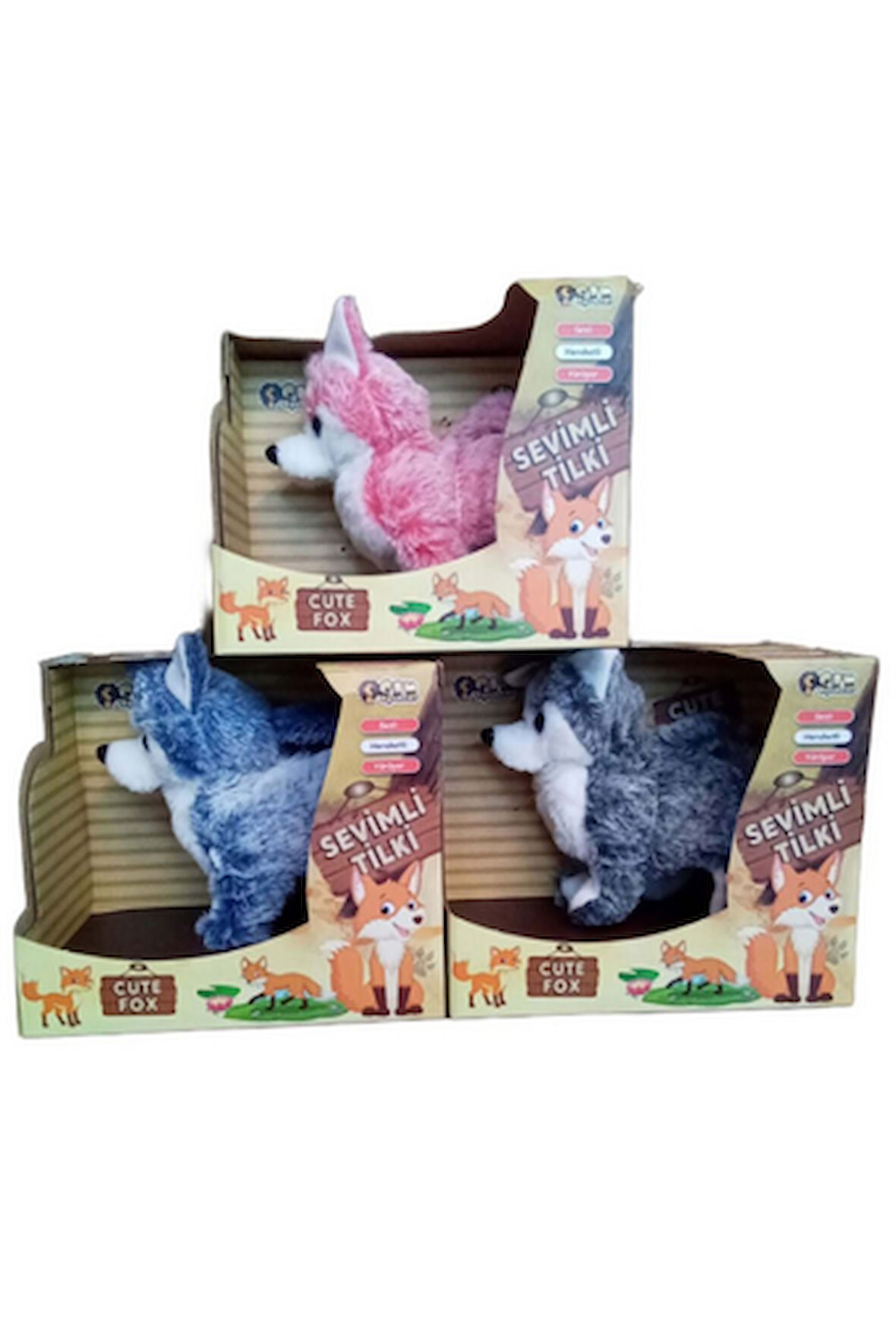 Can Oyuncak 6668 Sevimli Tilki Yürüyen Sesli Hareketli Oyuncak
