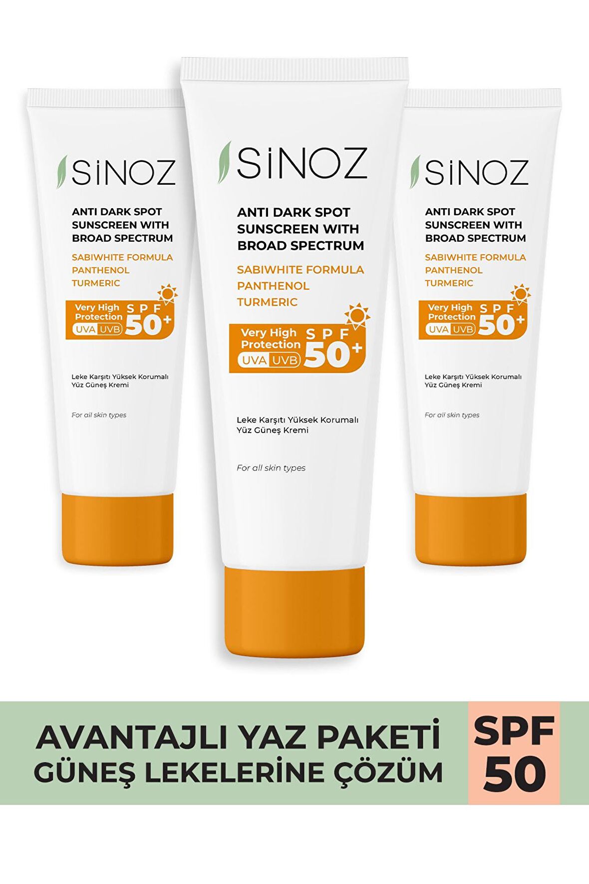 Leke Karşıtı Güneş Kremi Avantaj Seti Spf 50&#43; (3 X 50ml)