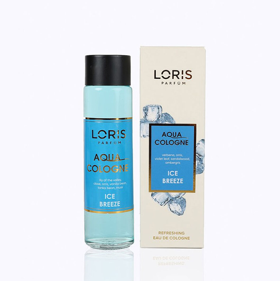 Loris Buz Cam Şişe Kolonya 180 ML