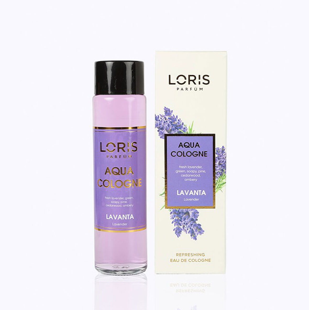 Loris Lavanta Cam Şişe Kolonya 180 ML