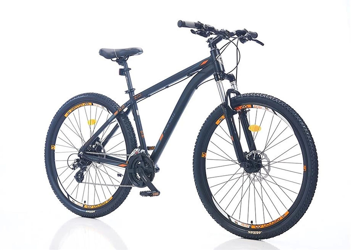 CORELLİ ZOI 2.0 ERKEK DAĞ BİSİKLETİ 459H HD 26 JANT 21 VİTES SİYAH TURUNCU
