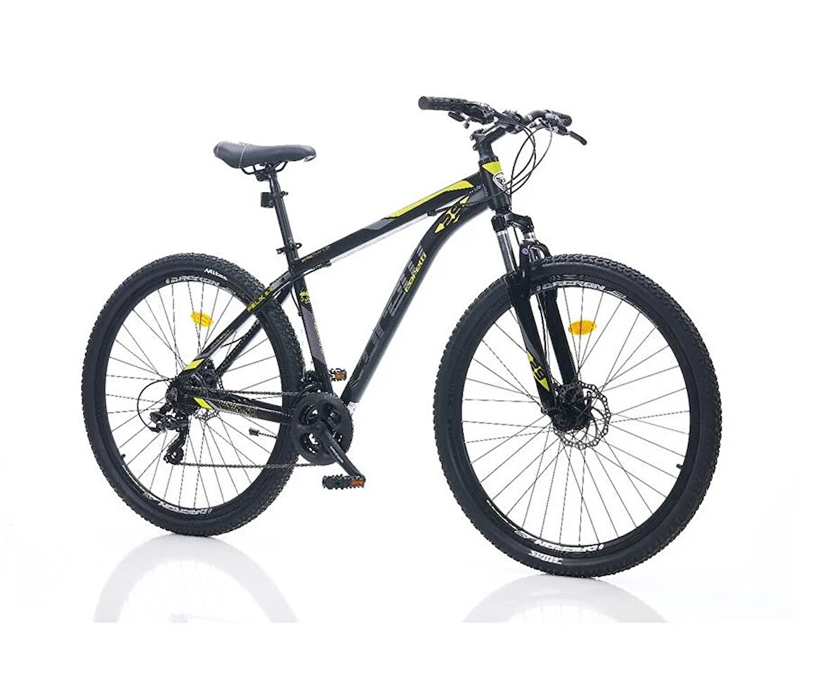 CORELLİ FELİX 2.3 DAĞ BİSİKLETİ 460H MD 29 JANT 24 VİTES SİYAH SARI GRİ