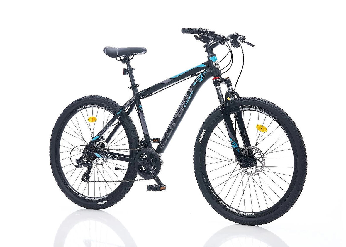 CORELLİ FELİX 1.0 ERKEK DAĞ BİSİKLETİ 330H HD 26 JANT 21 VİTES SİYAH MAVİ TURKUAZ