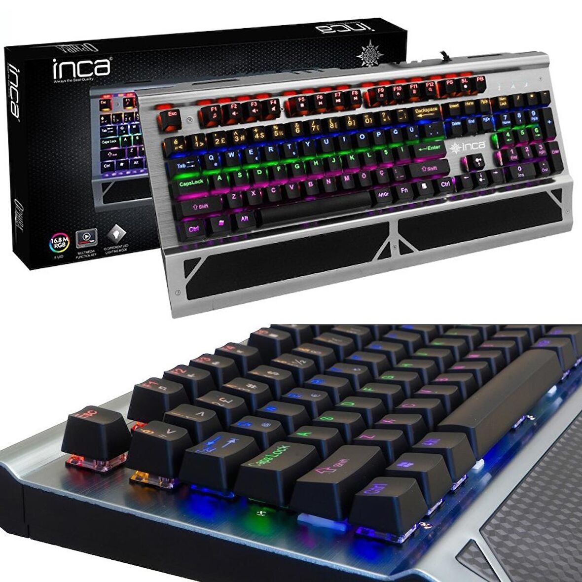 Inca Ikg-444 Professional Switch Rgb Mekanik Gamig Keyboard Klavye