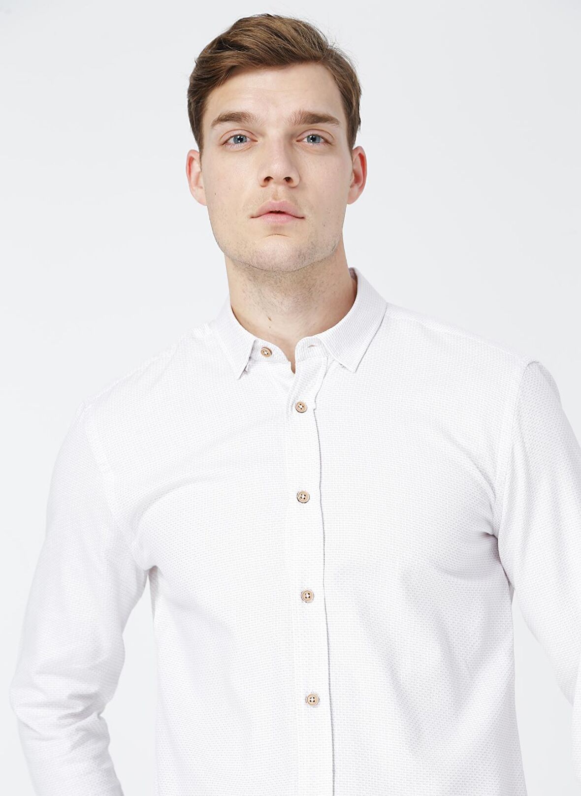 Fabrika Palmer Bej Erkek Gömlek