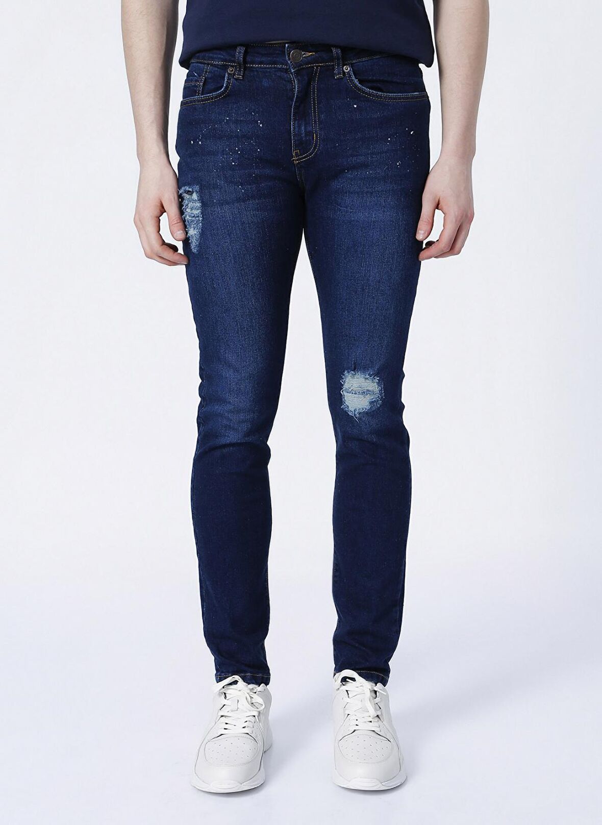 Aeropostale  Slim Fit İndigo Erkek Denim Pantolon E-ETHAN