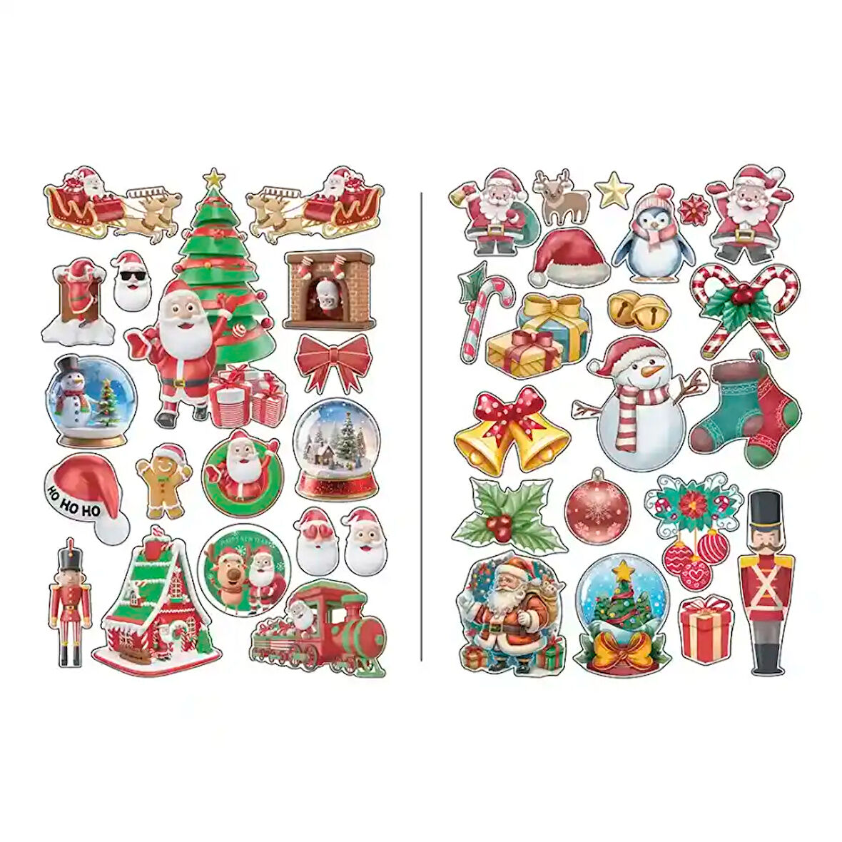 Yılbaşı stickers seti 35*50 2 sayfa    