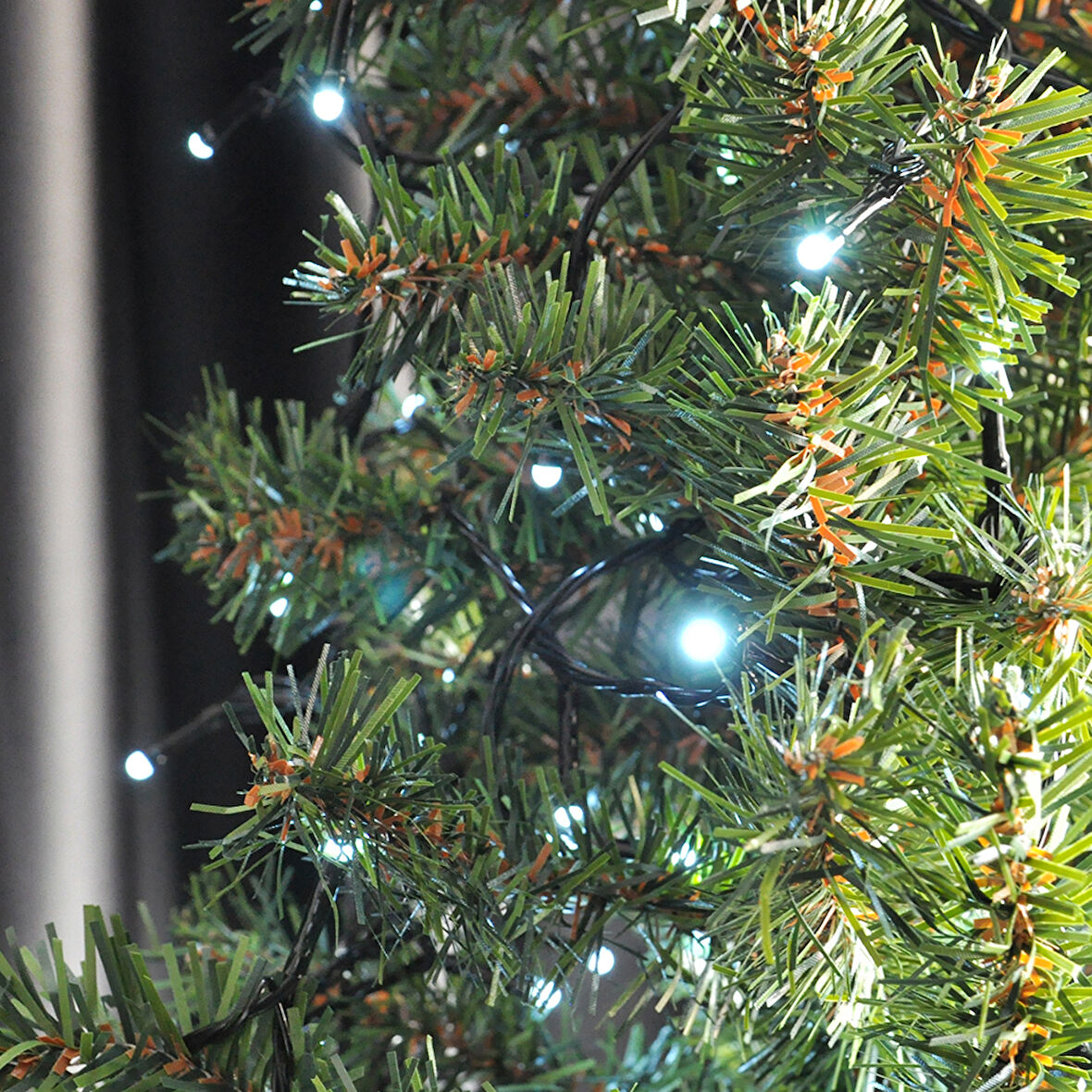 Yılbaşı Pilli Led Işık 80 led / 8 metre -beyaz renkli Işık-çam ağacı, cam,pencere ve vitrin süsleme pirinç led ışık