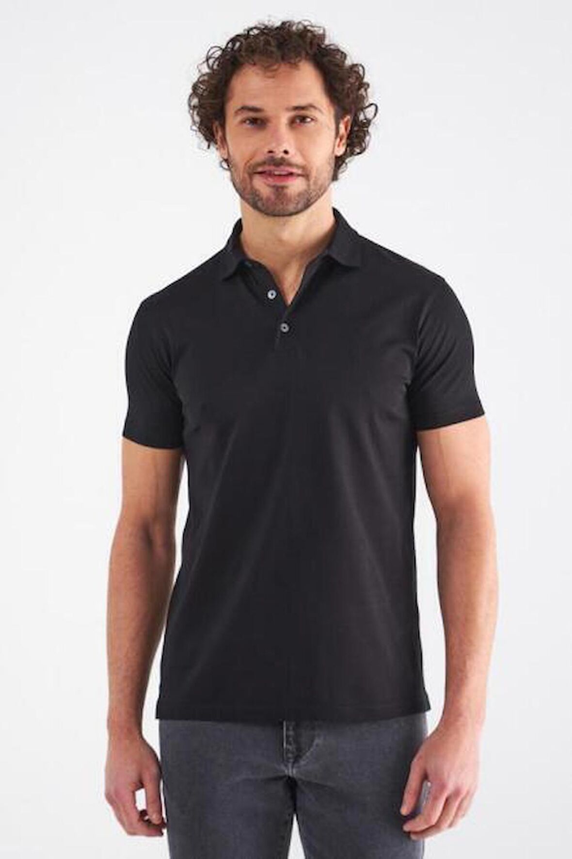 Bisse Erkek Polo Yaka T-Shirt SIYAH TS22Y22104_D99