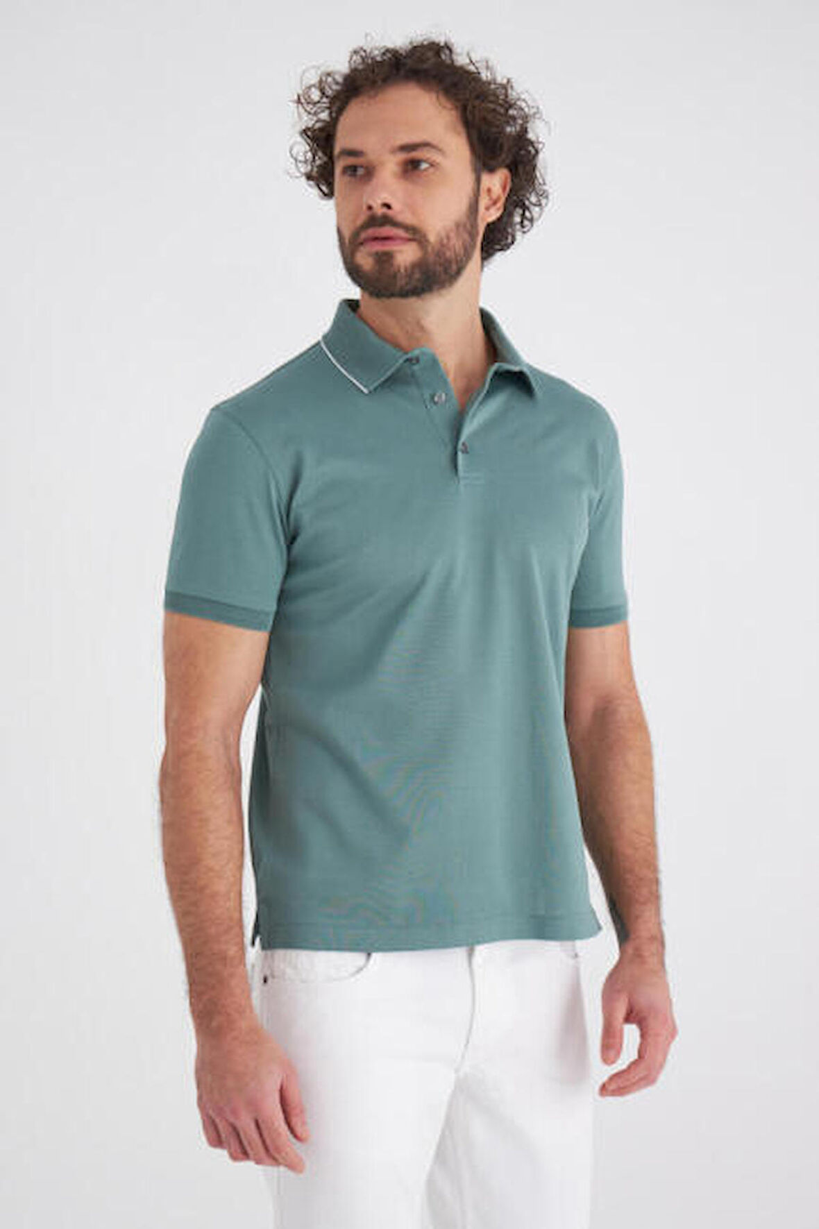 Bisse Erkek Polo Yaka T-Shirt YEŞİL TS22Y22113_D47