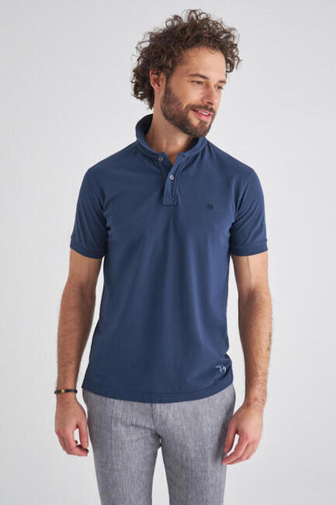 Bisse Erkek Baskılı Polo Yaka T-Shirt LACİ TS22Y22116_D39