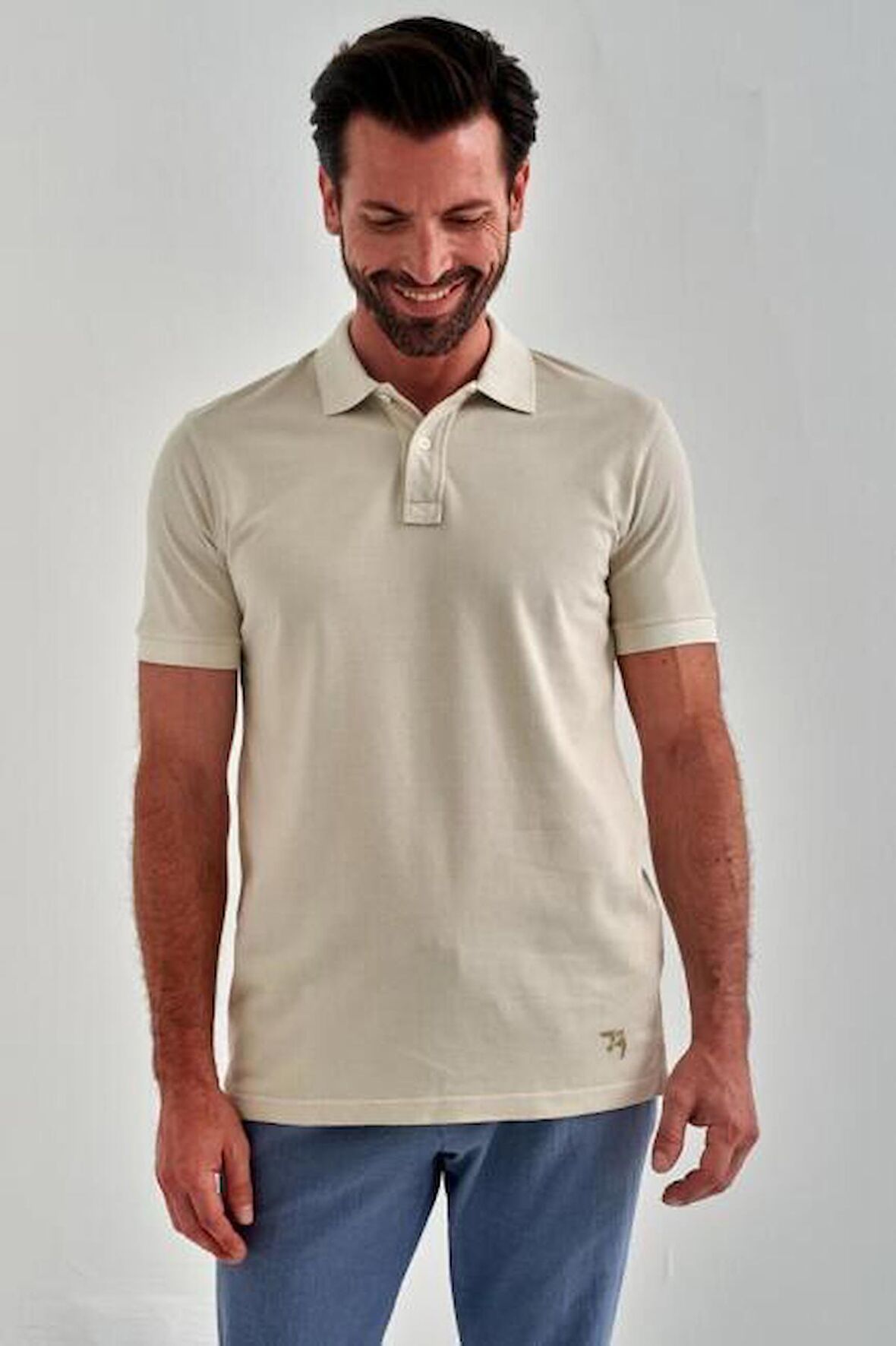 Bisse Erkek Baskılı Polo Yaka T-Shirt TAS TS22Y22116_D60
