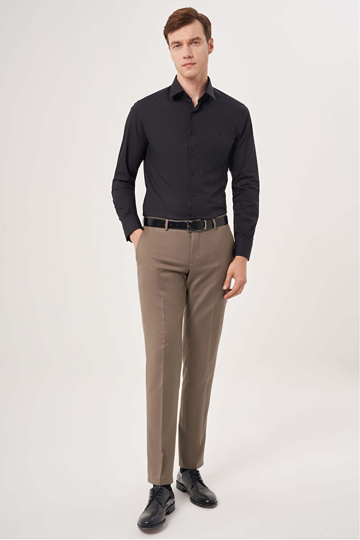 Bisse Bej Dokuma Klasik Erkek Pantolon PPNK23YNOS001_D07