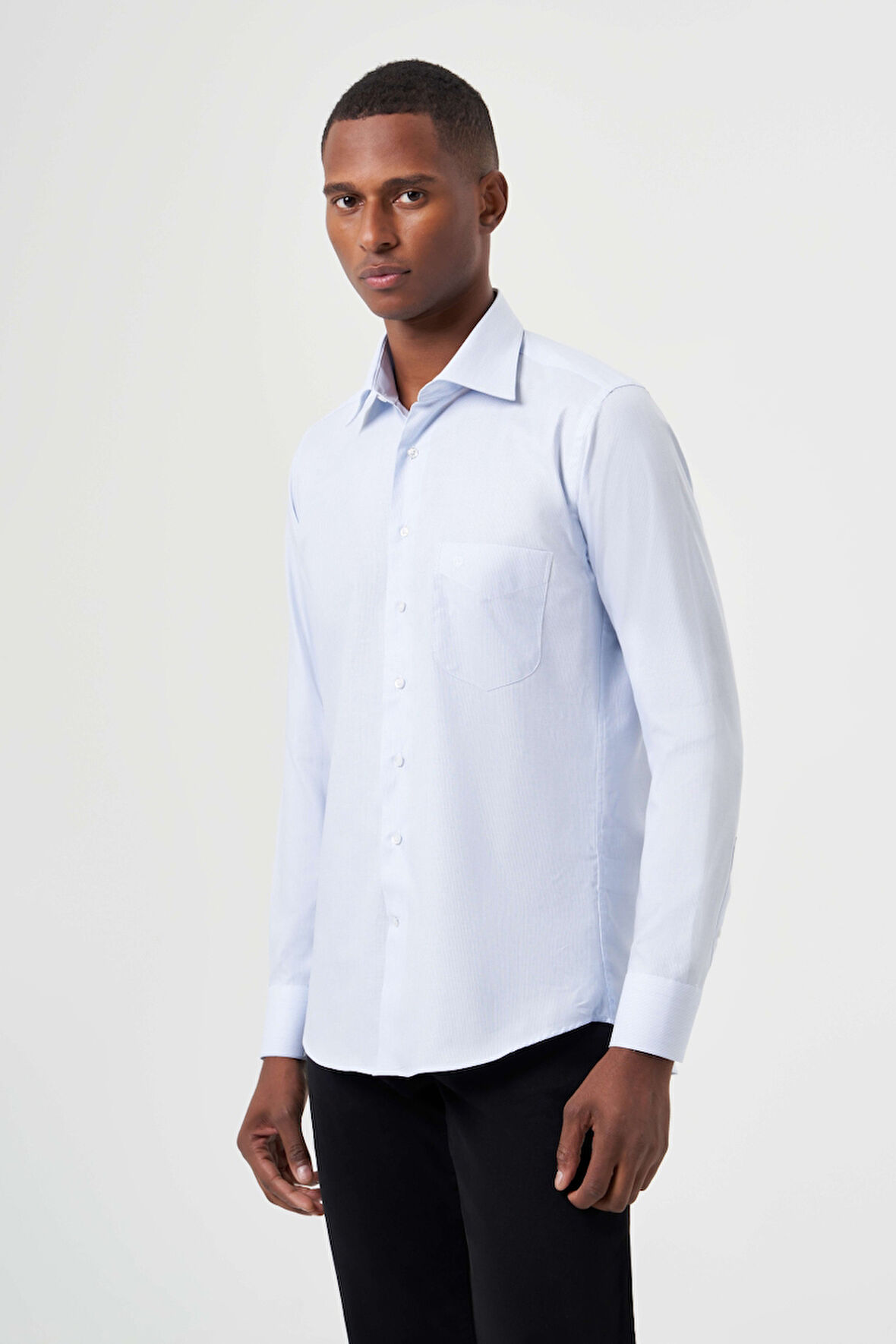 Bisse Regular Fit Mavi Klasik Erkek Gömlek GM23K232023_D35