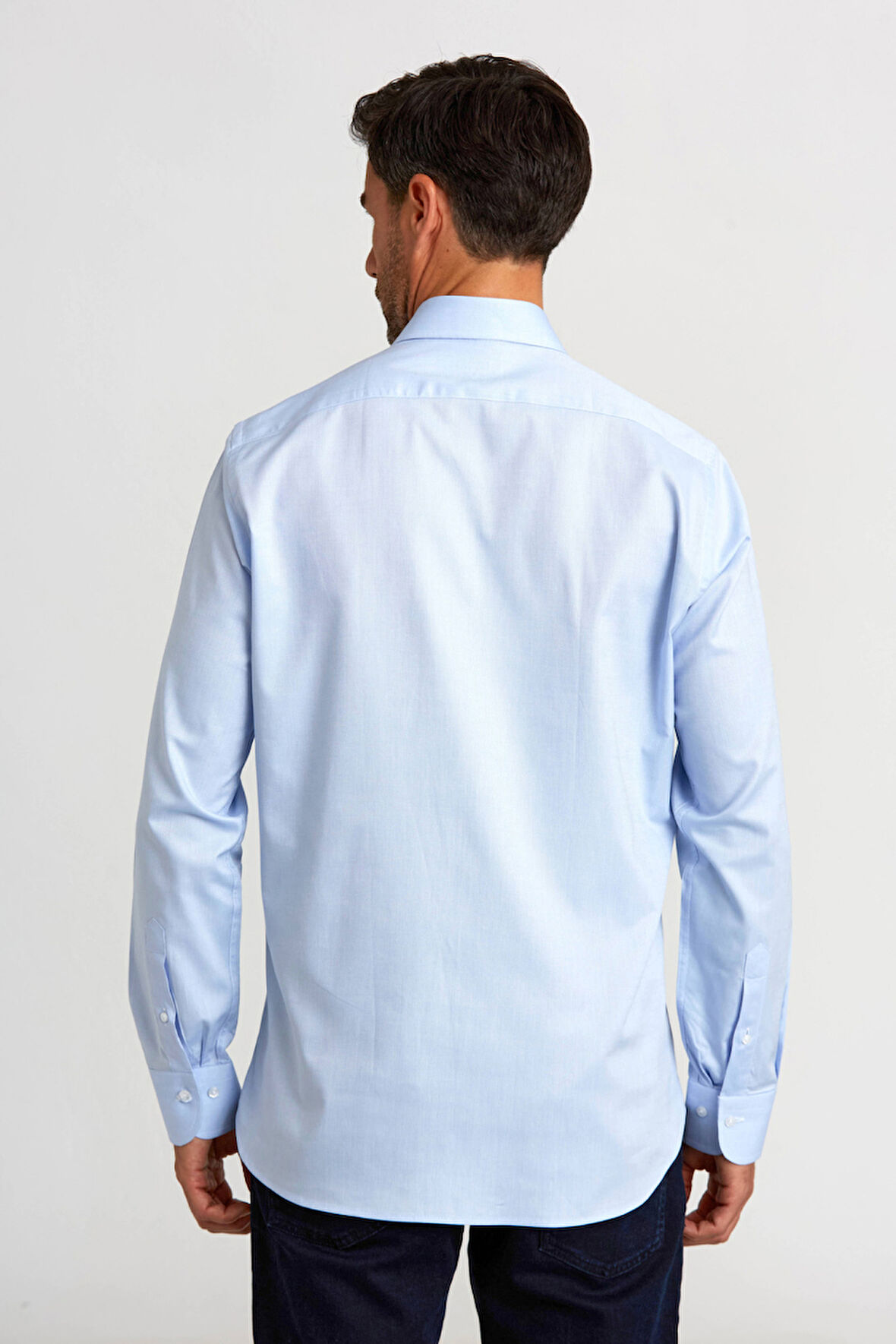 Bisse Regular Fit İtalyan Mavi Erkek Gömlek GM23K232078_D35