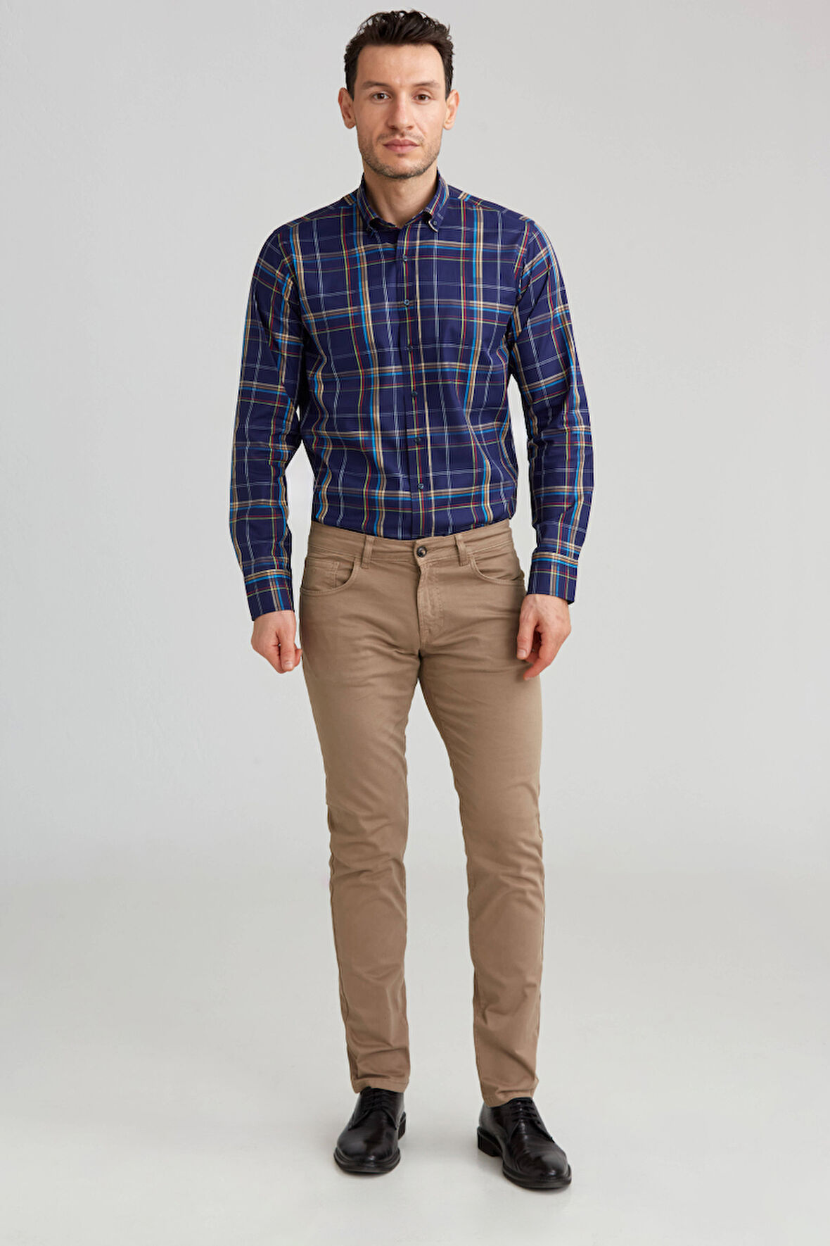 Bisse Regular Fit 5 Cepli Camel Gabardin Spor Erkek Pantolon PNSGBR122301300_D20