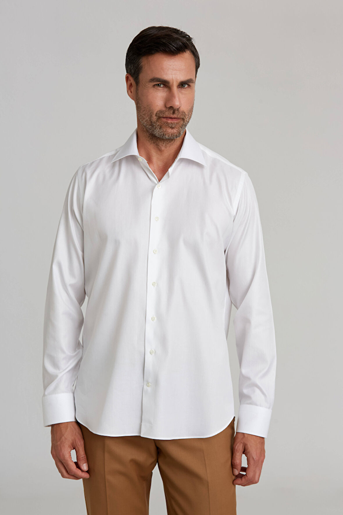 Bisse Platinium Regular Fit Beyaz Erkek Gömlek PLTG003_D01