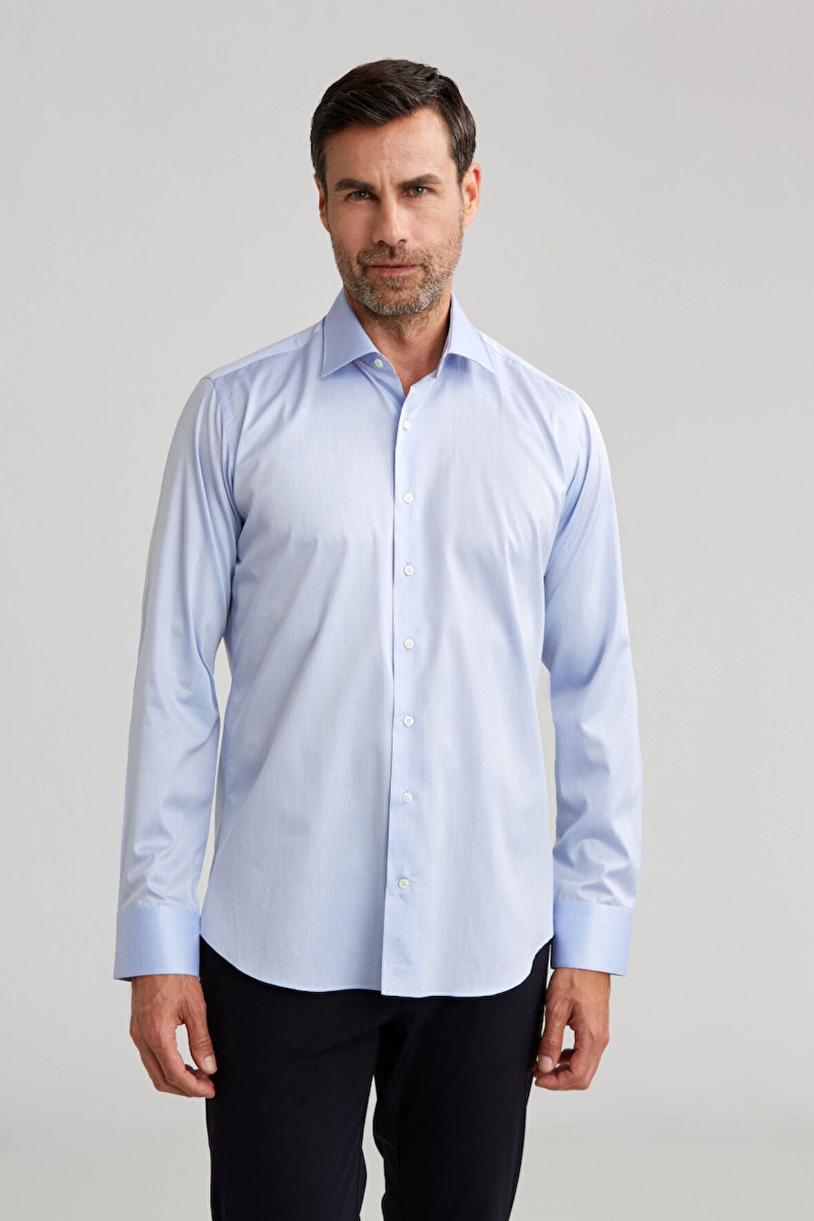 Bisse Platinium Regular Fit Mavi Erkek Gömlek PLTG006_D35
