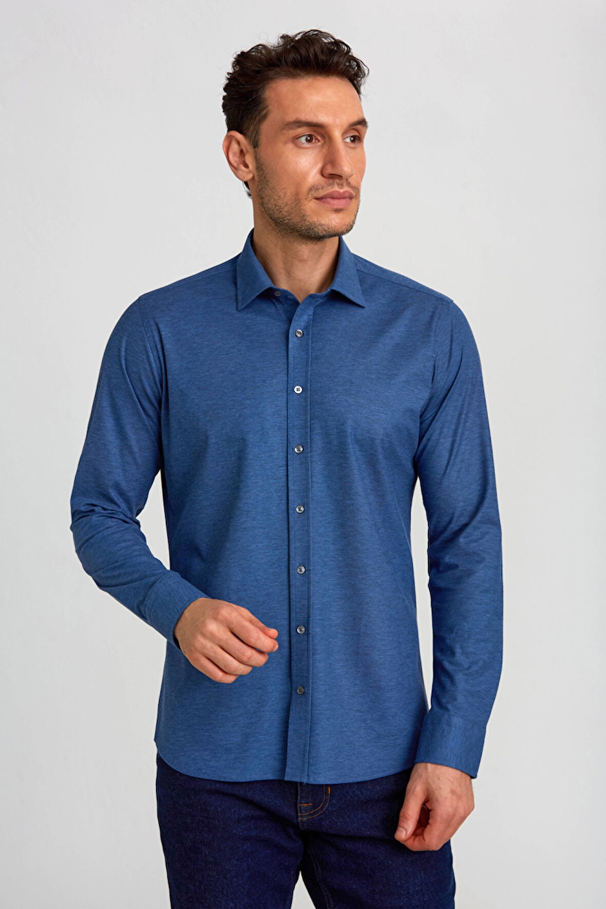 Bisse Platinium Regular Fit Lacivert Erkek Gömlek PLTG015_D39