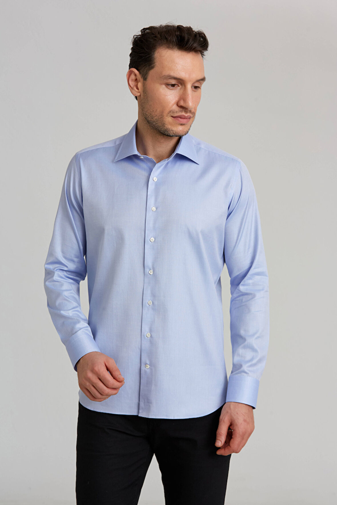 Bisse Platinium Regular Fit Koyu Mavi Erkek Gömlek PLTG003_D36