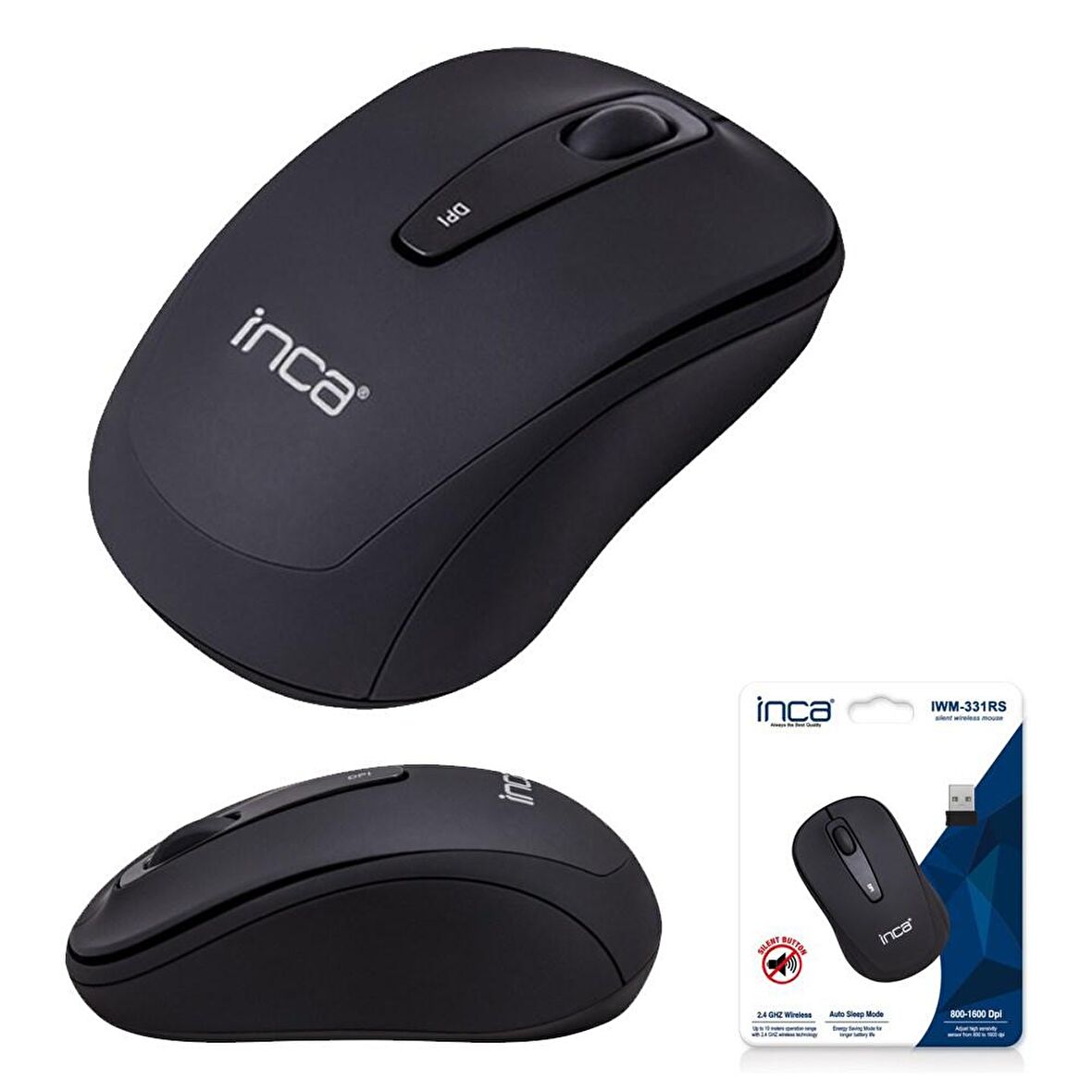 Inca IWM-331RS Silent Wireless Mouse (Sessiz Tıklanma Mouse )