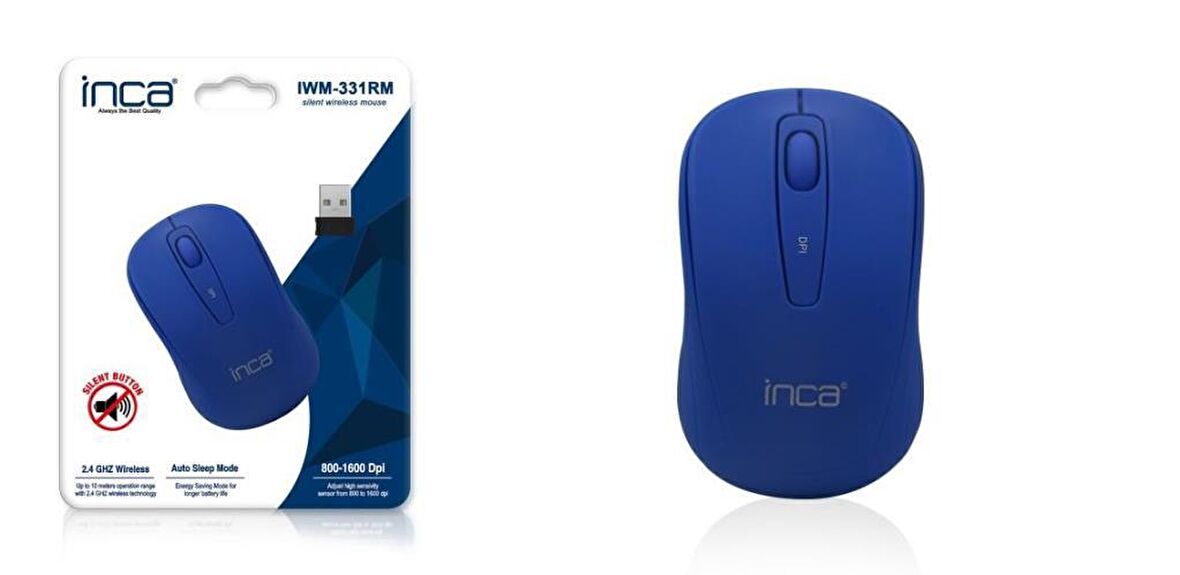 Inca IWM-331RM Silent Sessiz Tuş ve Tıklamalı Kablosuz Mouse