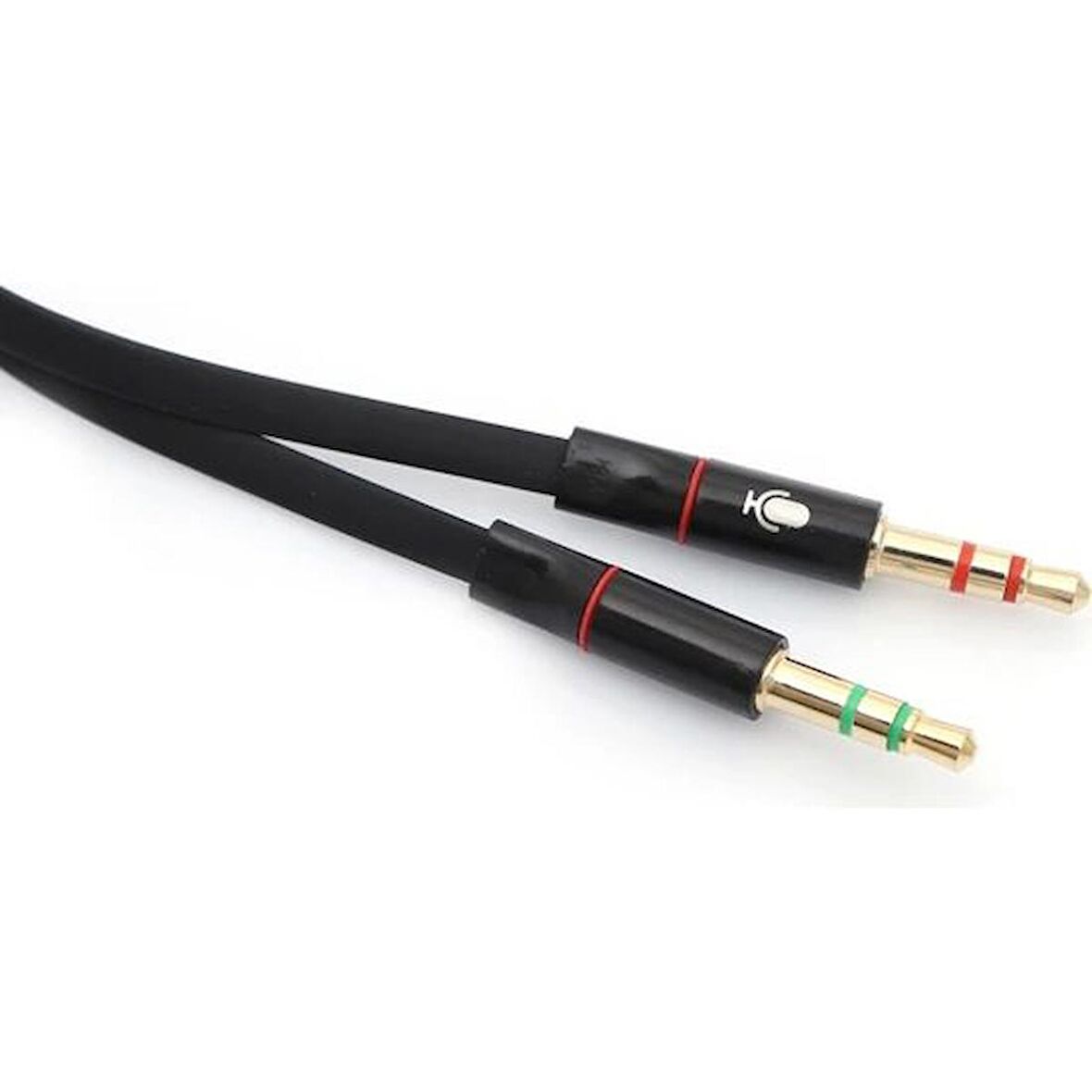 QPORT Q-A12 3,5mm RCA DİŞİ => MİKROFON+KULAKLIK 0,15mm ÇEVİRİCİ