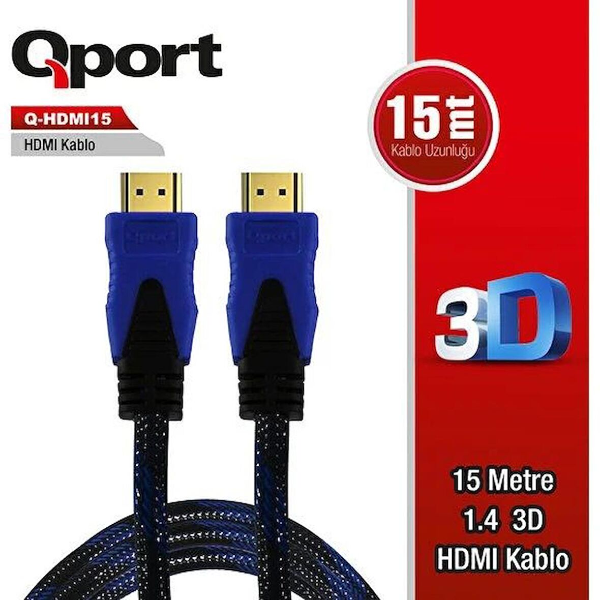 QPORT Q-HDMI152  15,0m HDMI KABLO.2.0 4K