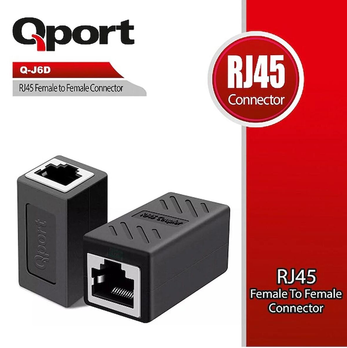 QPORT Q-J6D CAT6 RJ45 TO RJ45 Aparat