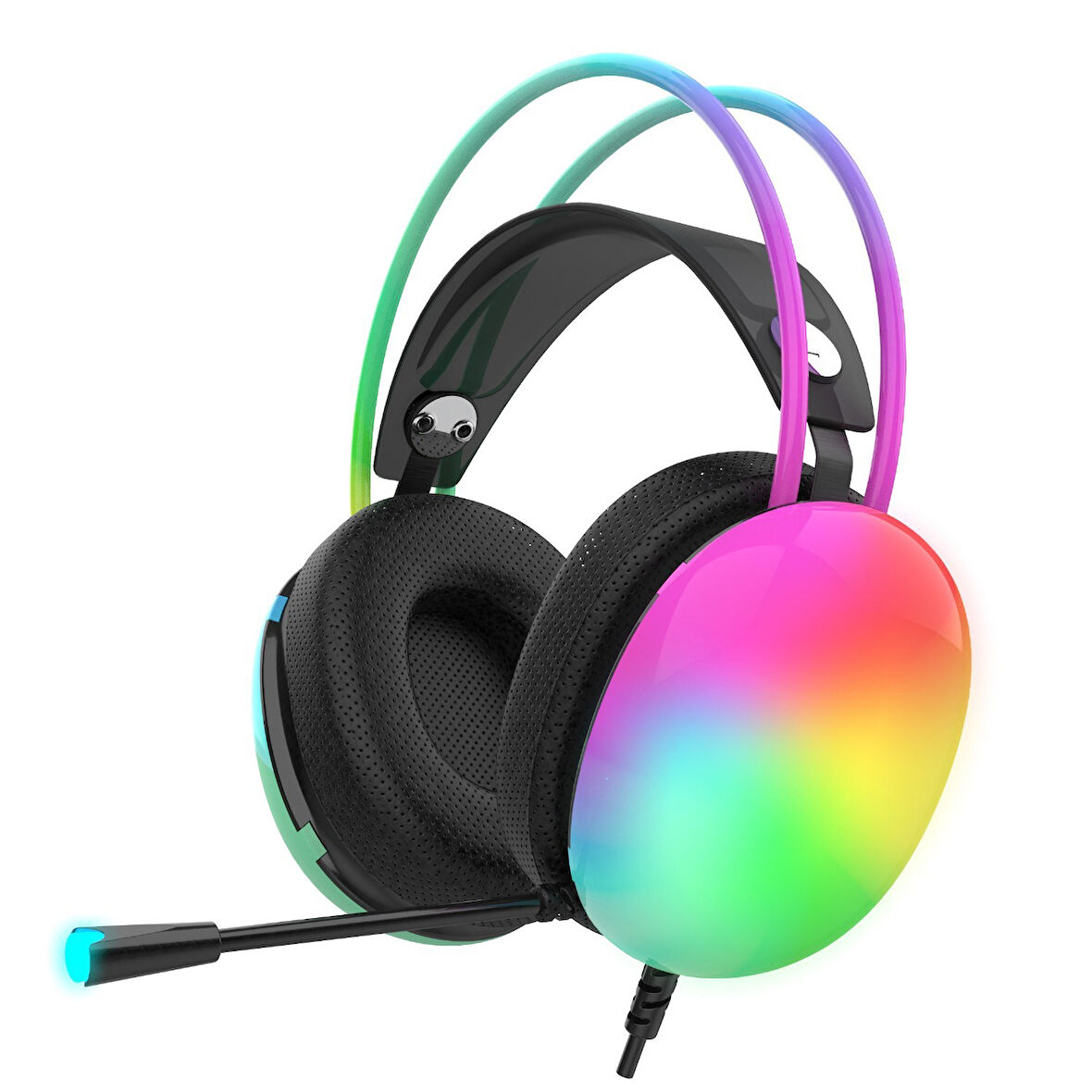 IGK-X8S Empousa Series 7.1 Surround Rgb LED  Effect Gaming Oyuncu Kulaklığı