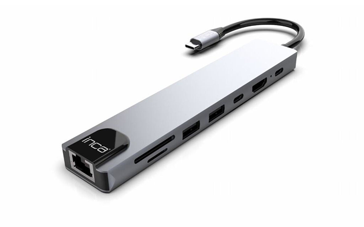 Inca ITPC-7T 8'li USB Tip-C aliminyum Hub