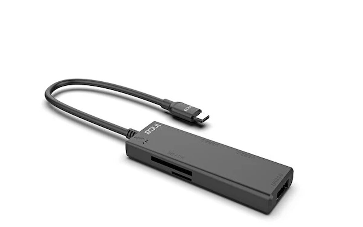 Inca Itpc-5t Type-C Hub X5 USB 3.0+2xUSB 2.0 - SD - Micro SD Kart