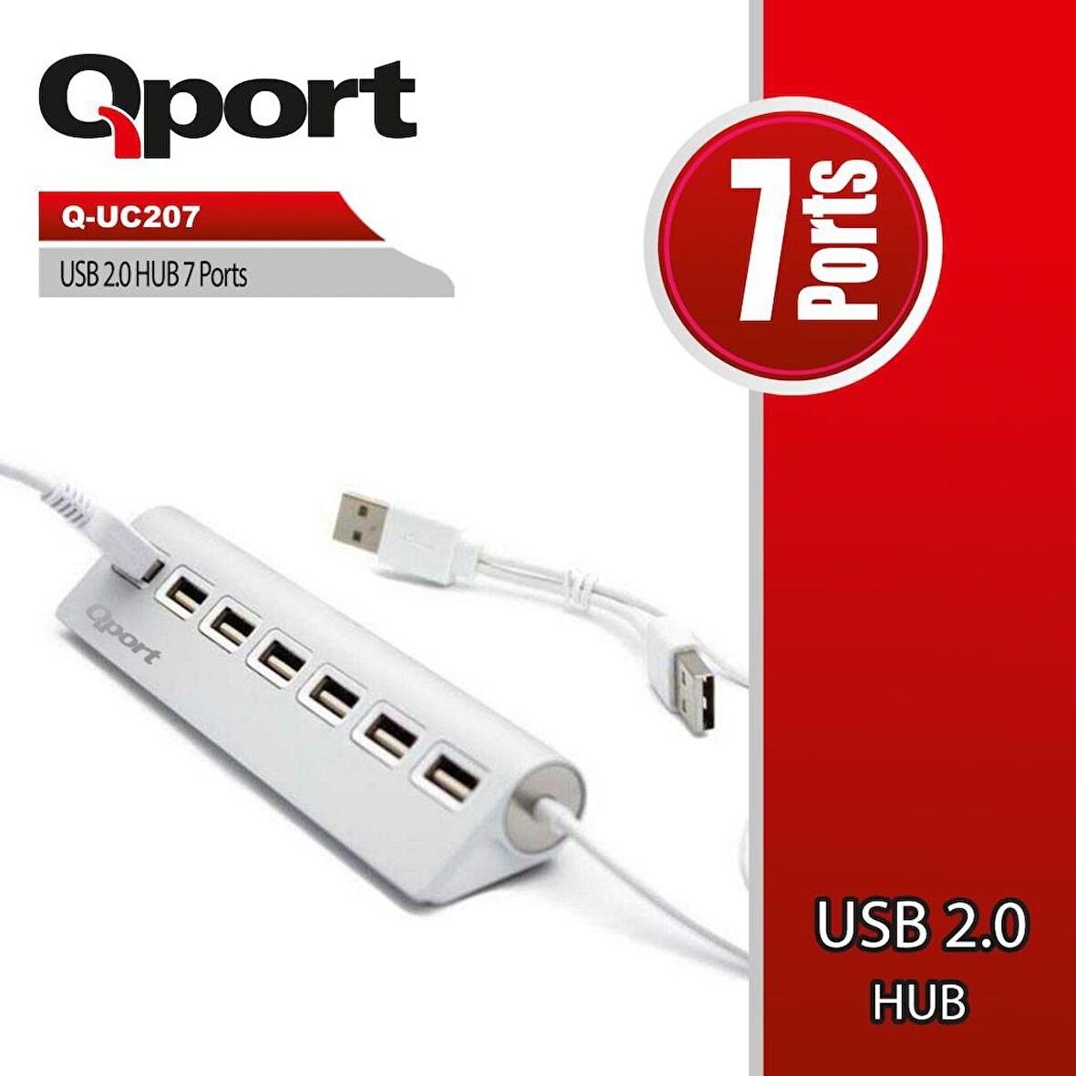 QPORT Q-UC207 7 PORT USB 2.0 ÇOKLAYICI