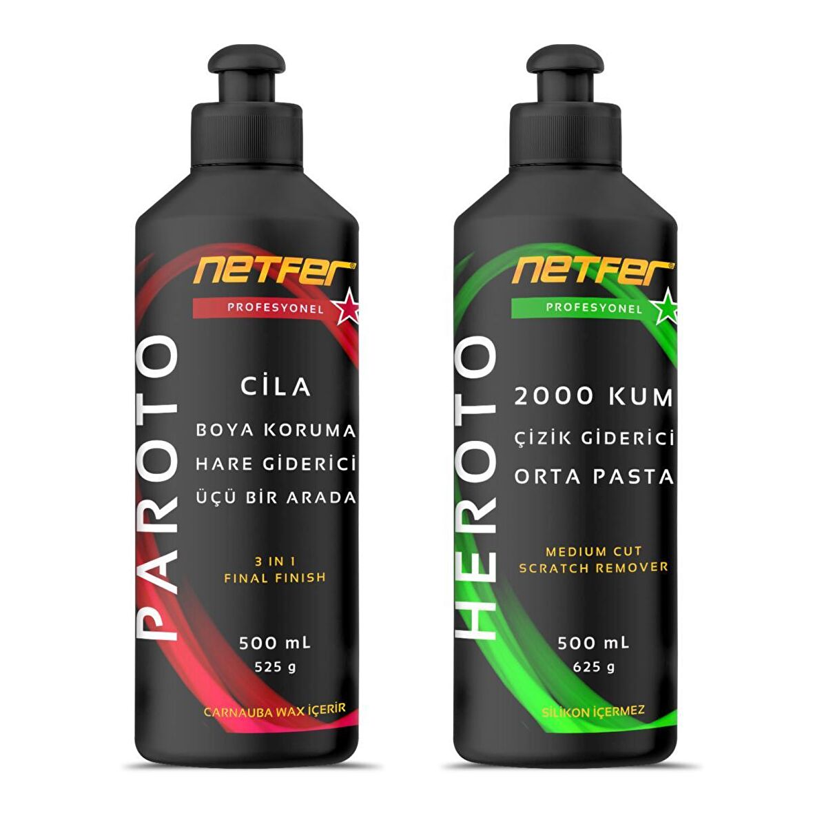 Netfer 2'li Orta Pasta Cila Set - 2x500 mL