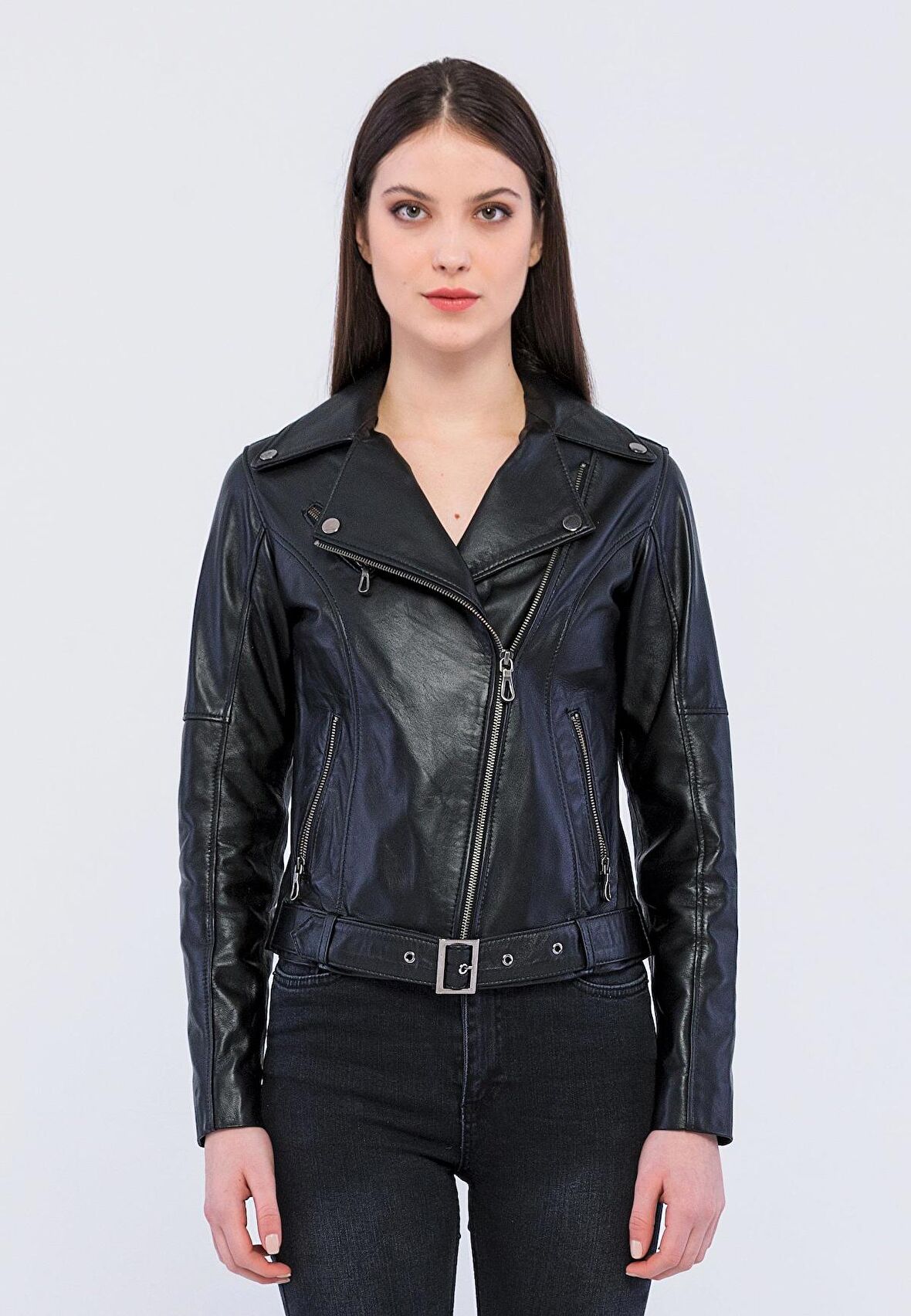 Basics&More Kadın Deri Ceket BM001