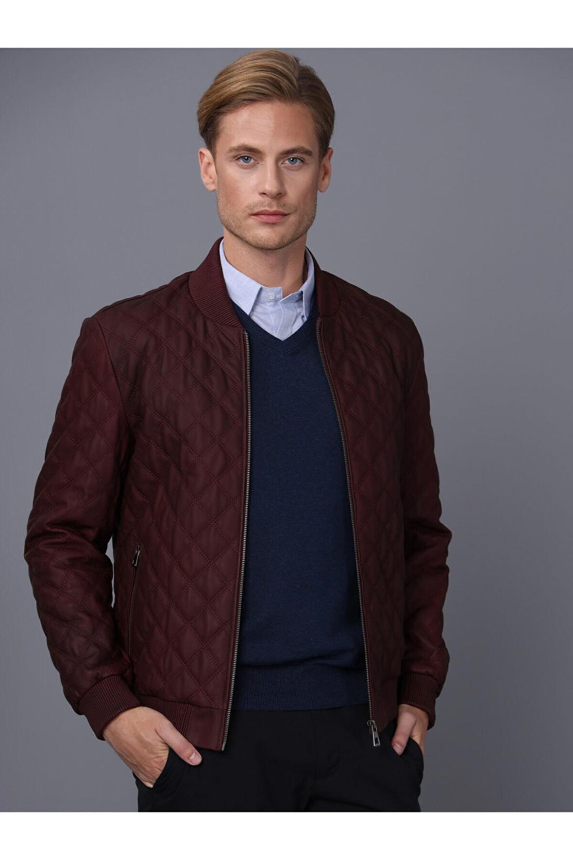 Basics&More Erkek Deri Ceket E10031