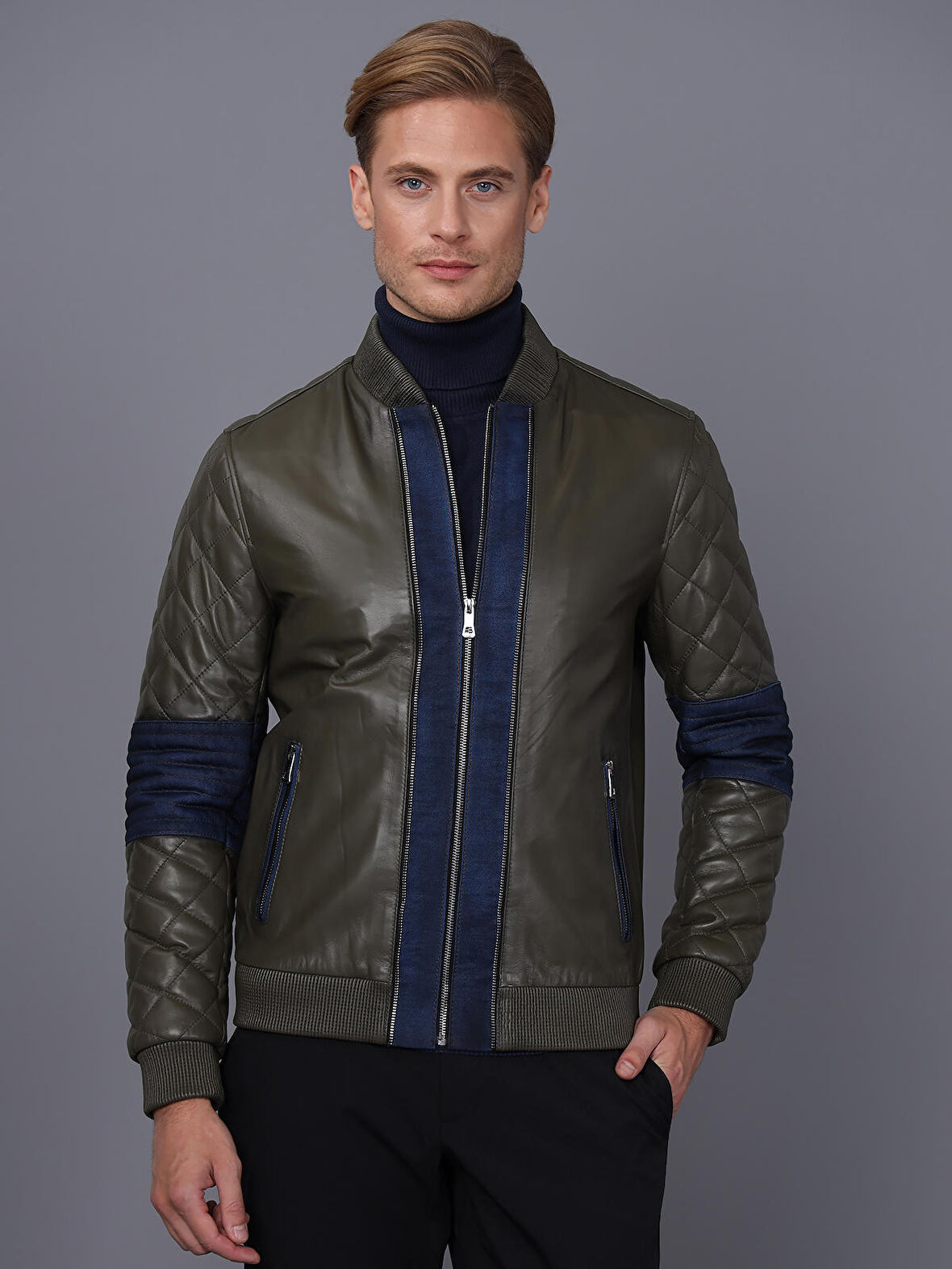 Basics&More Erkek Deri Ceket E1023