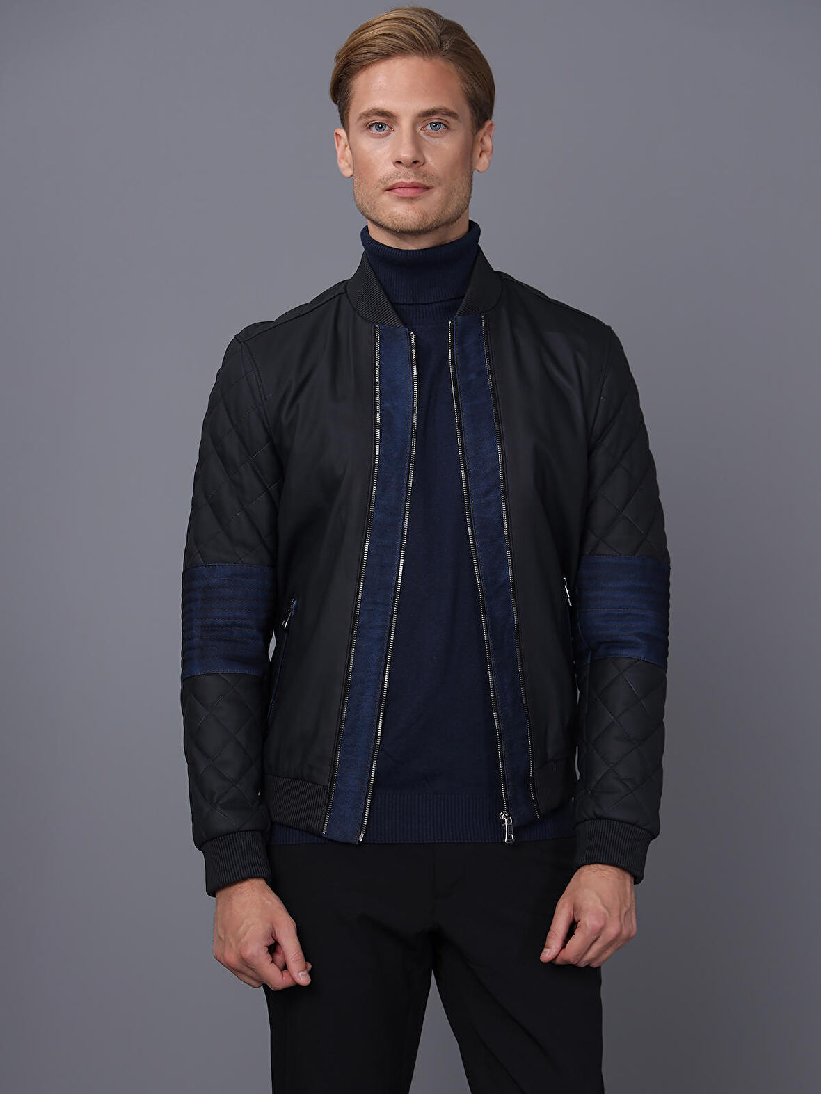 Basics&More Erkek Deri Ceket E1023