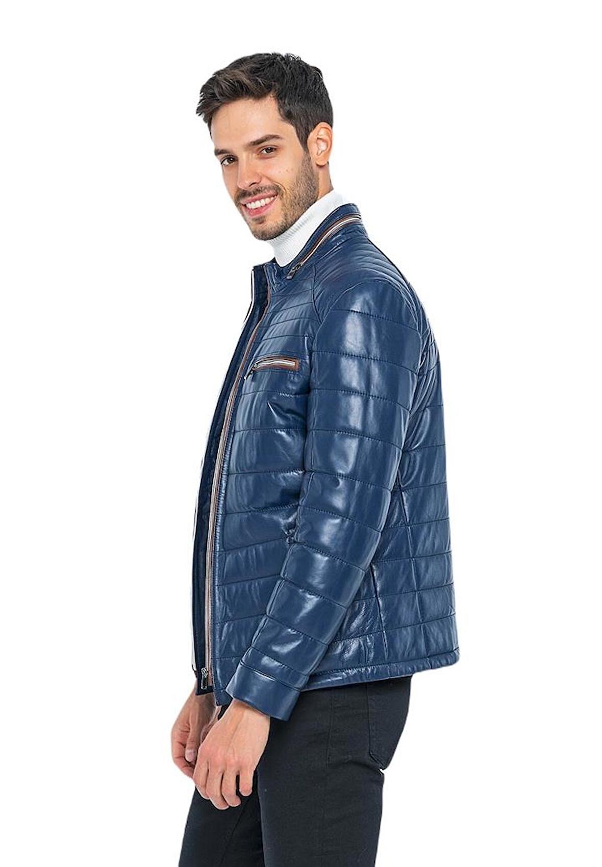 Basics&More Erkek Deri Ceket 6099