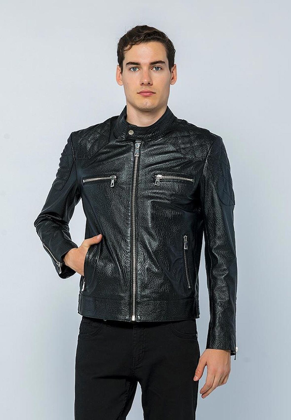 Basics&More Erkek Deri Ceket E-1042