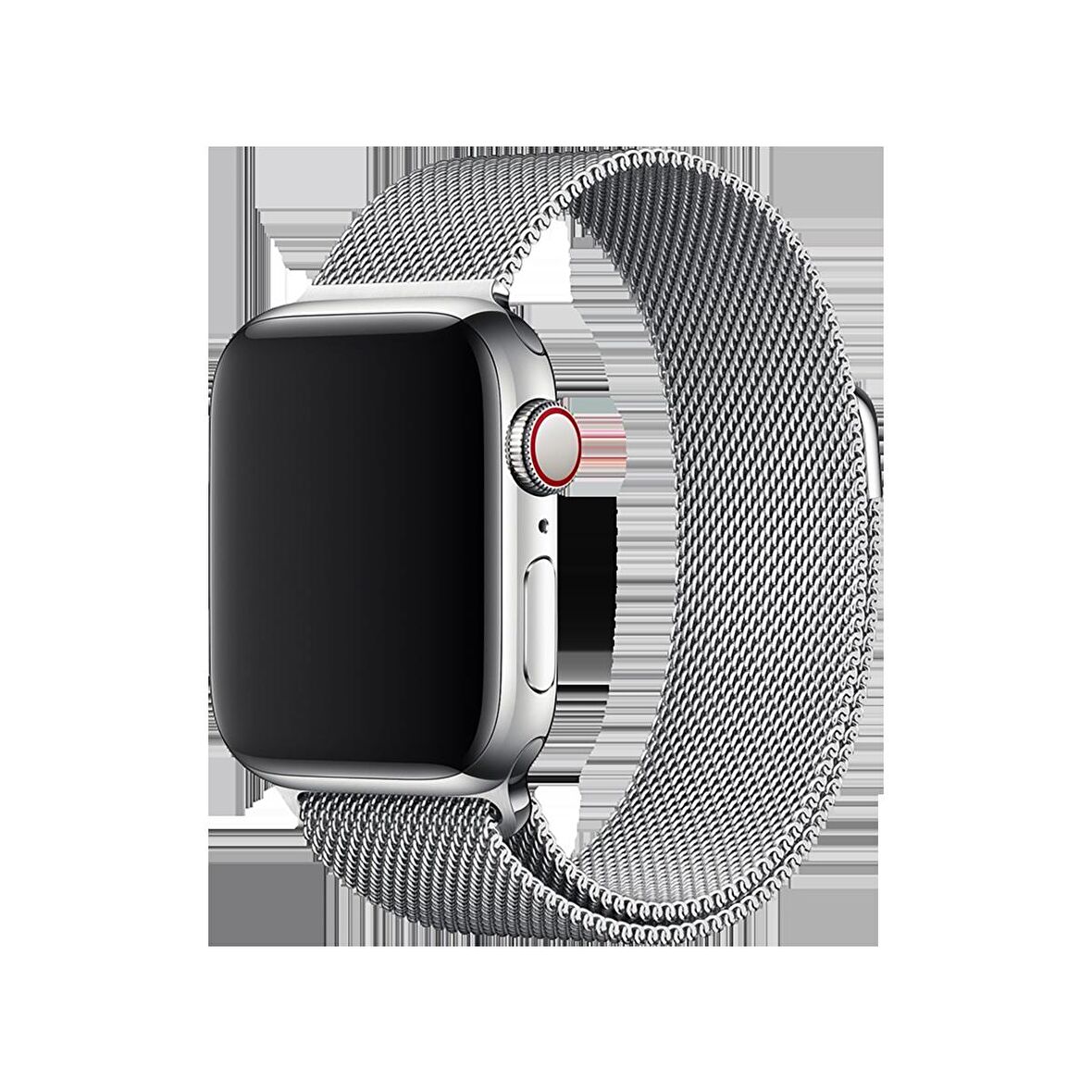 E2M APPLE WATCH 42-44MM KRD-01 METAL HASIR GÜMÜŞ KORDON