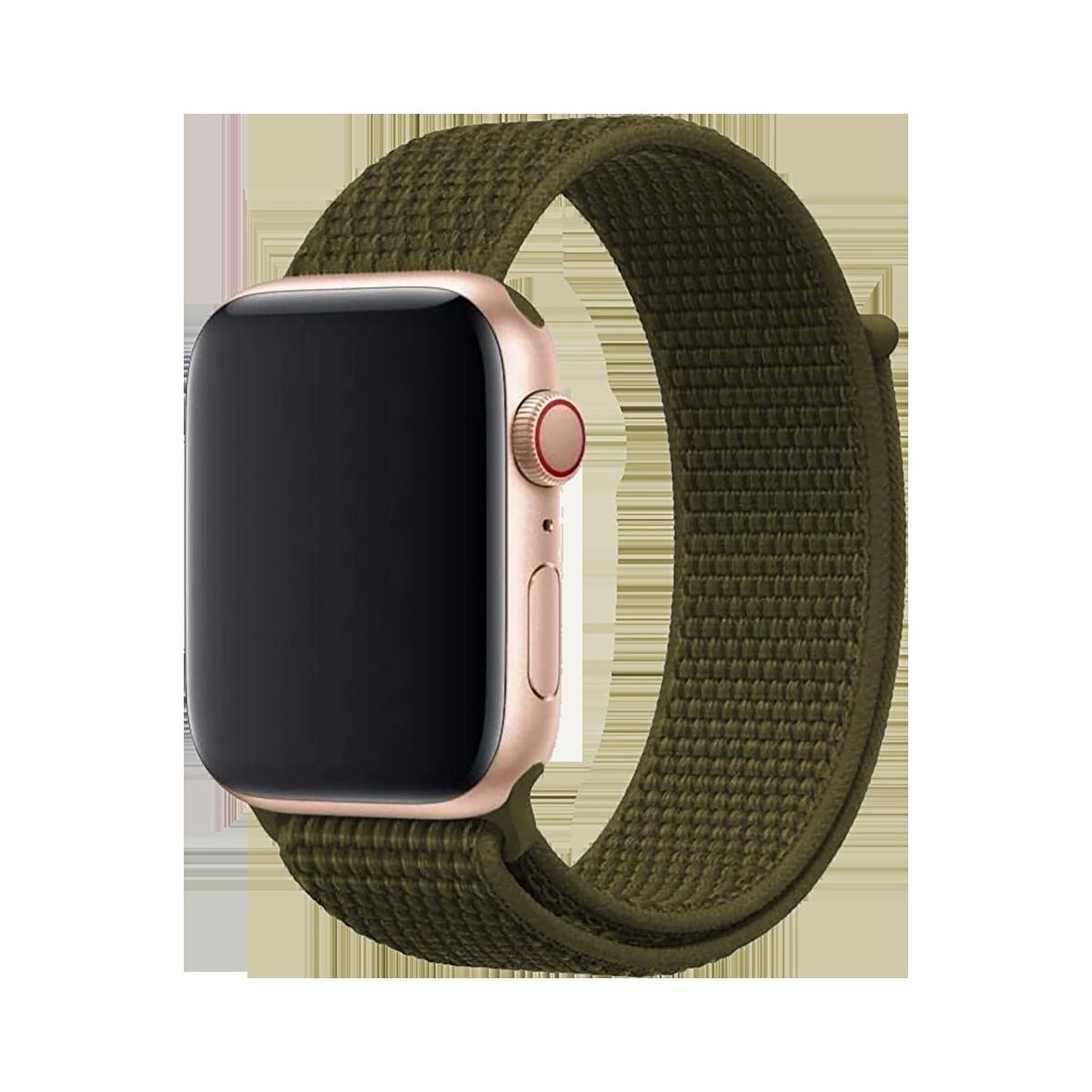 E2M APPLE WATCH 42-44MM KRD-03 HASIR HAKİ KORDON